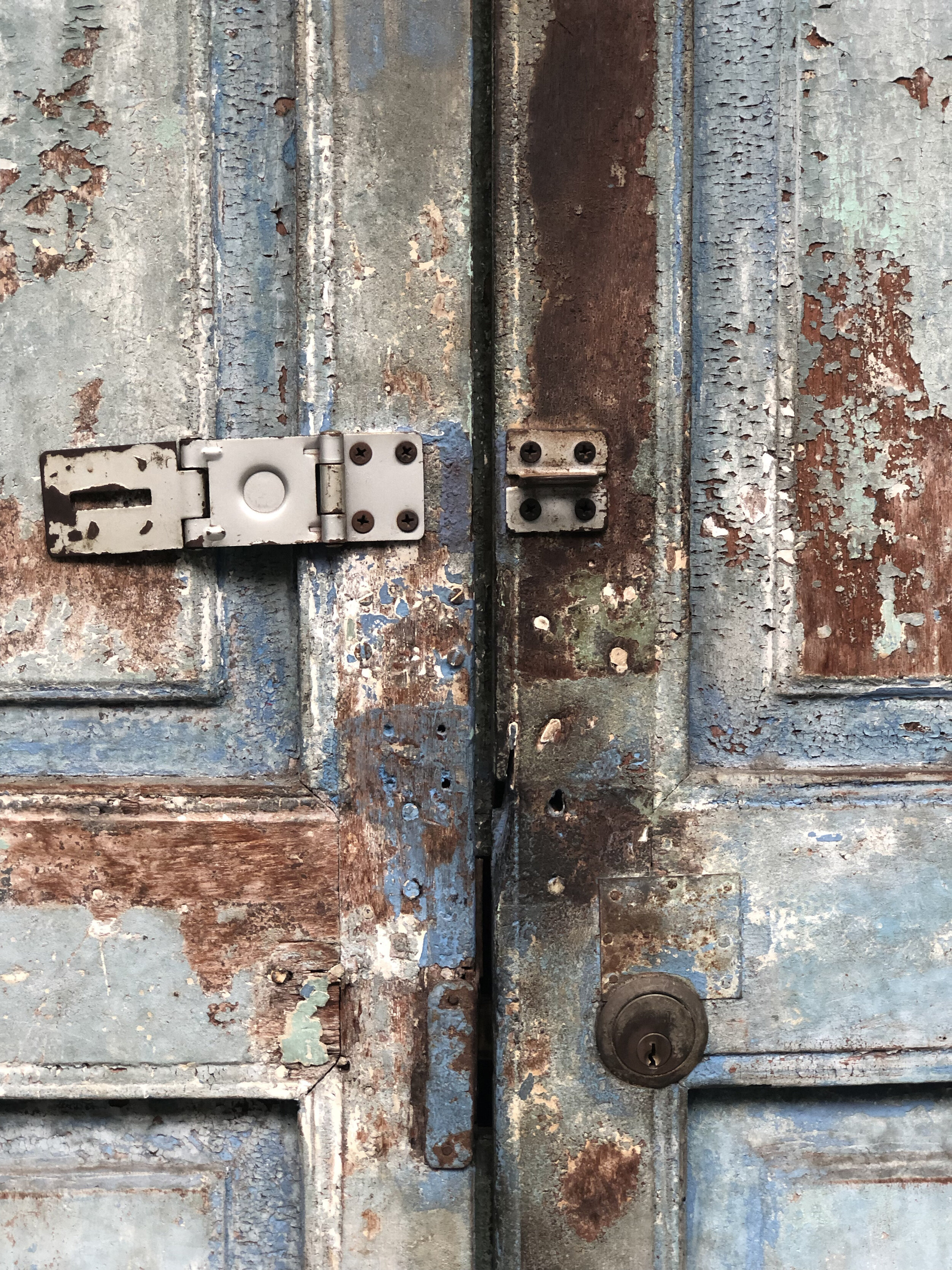 blue &amp; rust door (Copy)