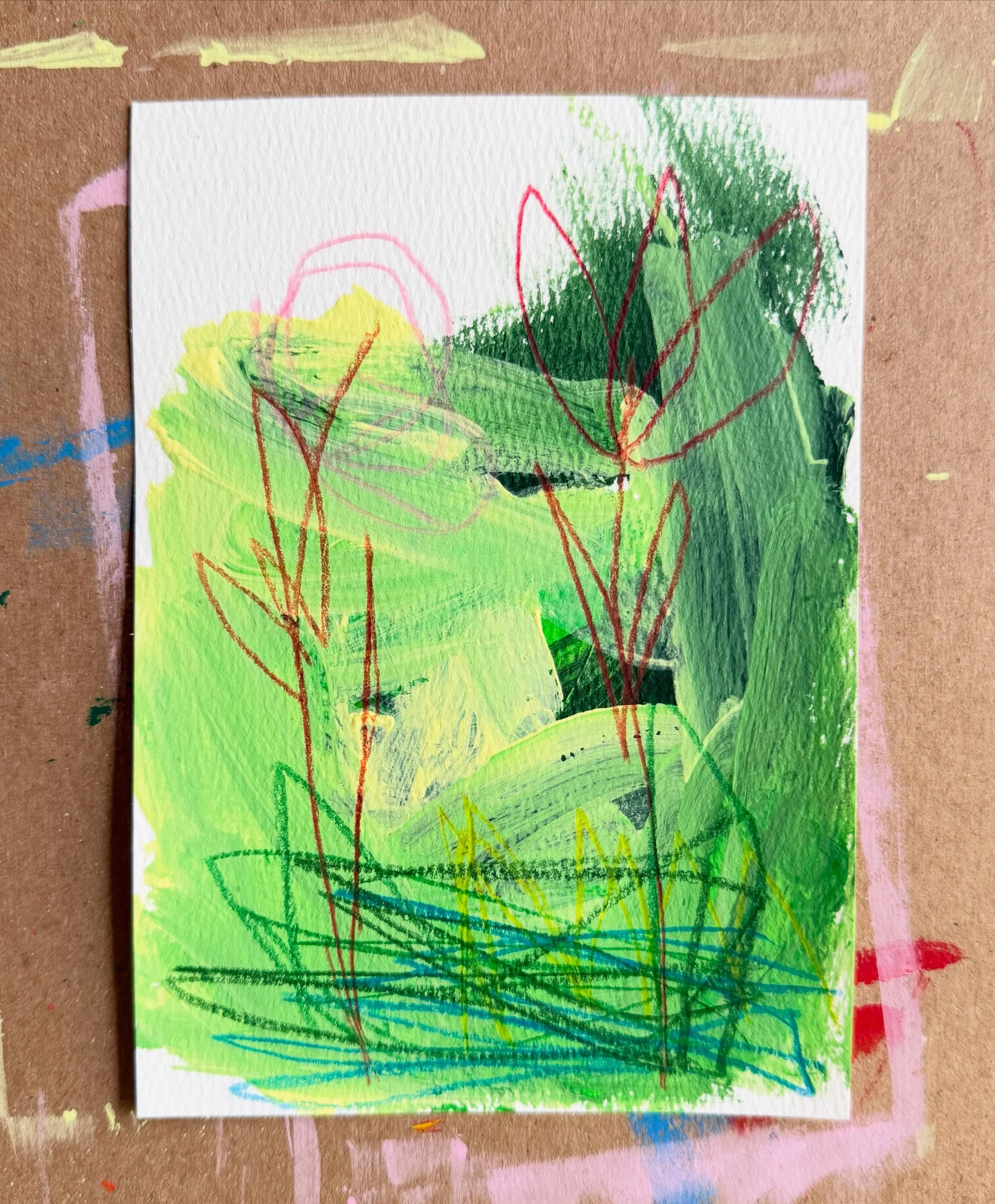 / bari wieselman schulman

i love the way that small works can be so powerful
a rich narrative that stands on its own&hellip;
and also plays well with others

sneak peeks from a new series in progress...
5&rdquo; x 7&rdquo; acrylic + pencil on paper
