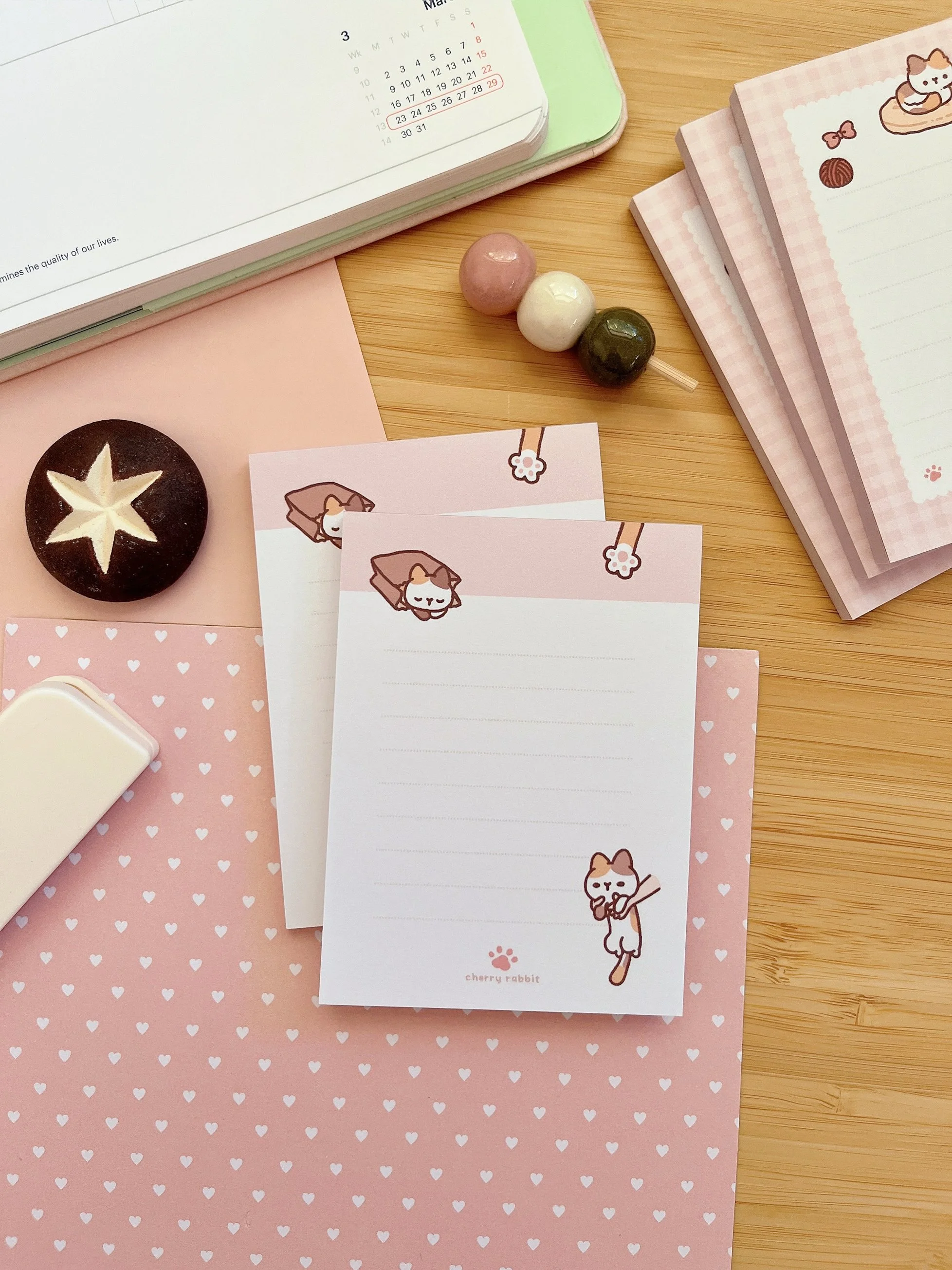 Memo Pad: Calico Cat