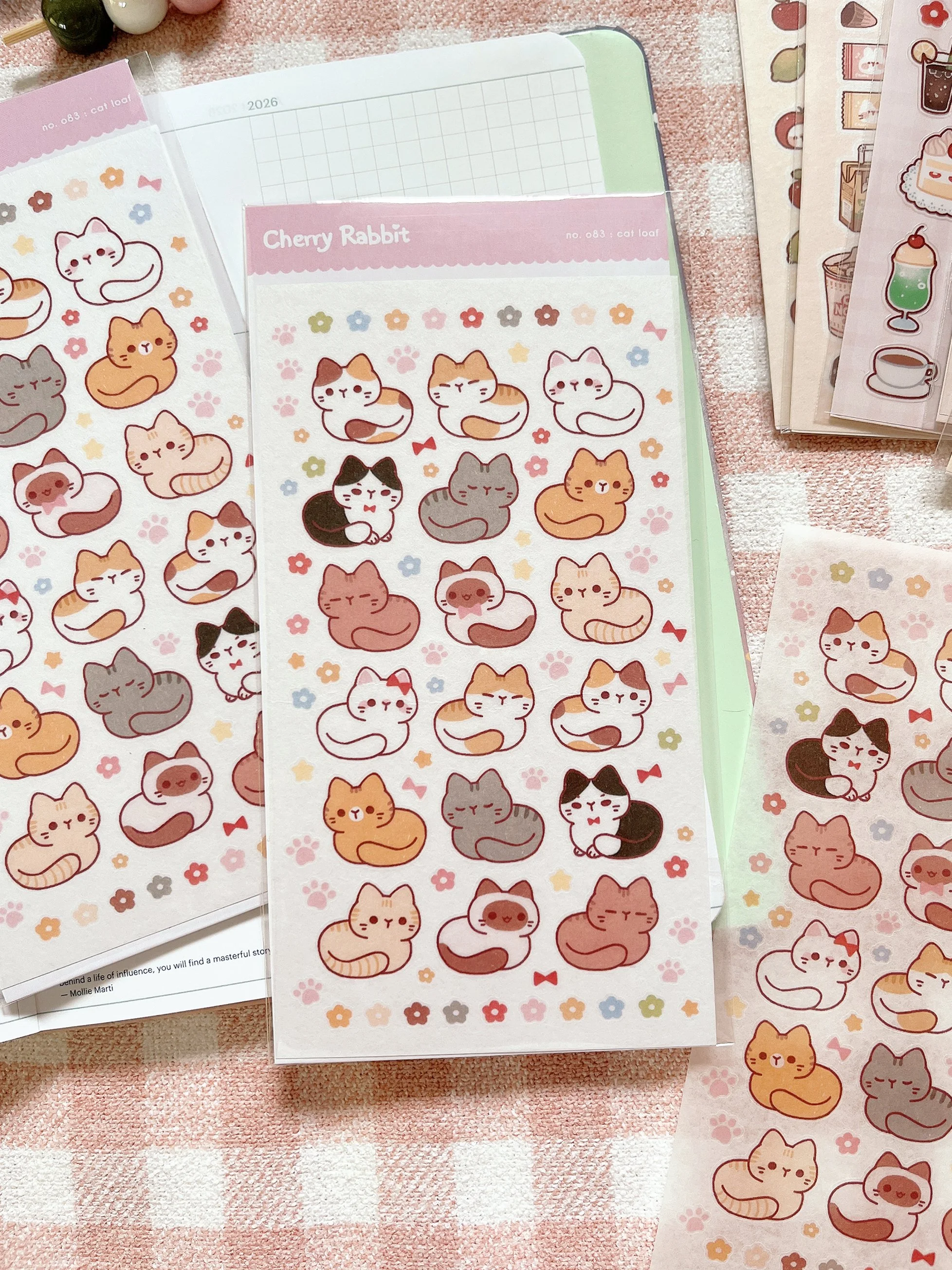 Cat Loafs: Sticker Sheet no. 083
