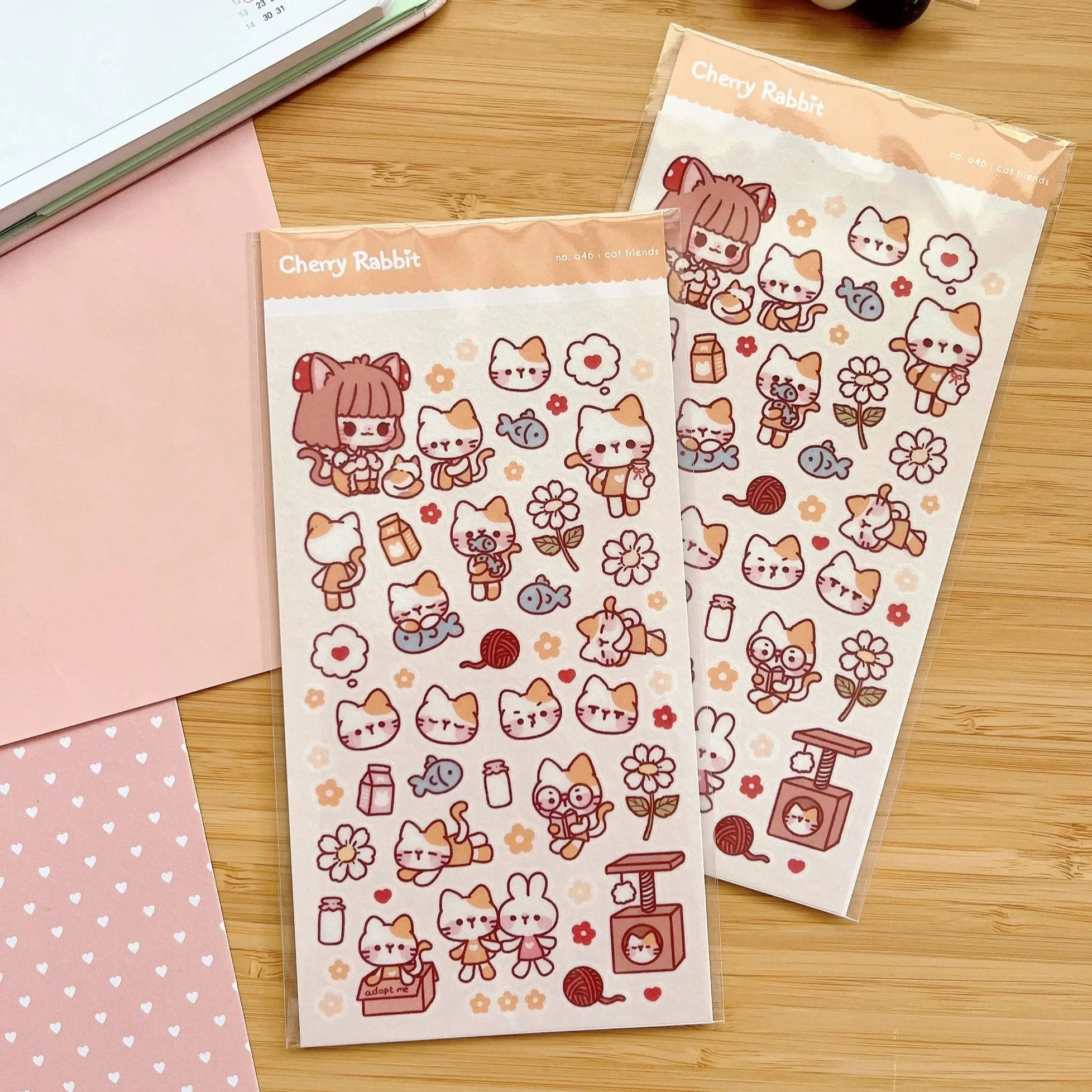 Cat Friends: Sticker Sheet