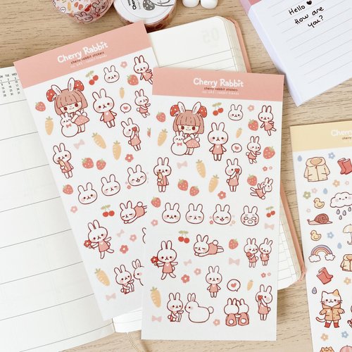 Stickers & Stationery — Cherry Rabbit