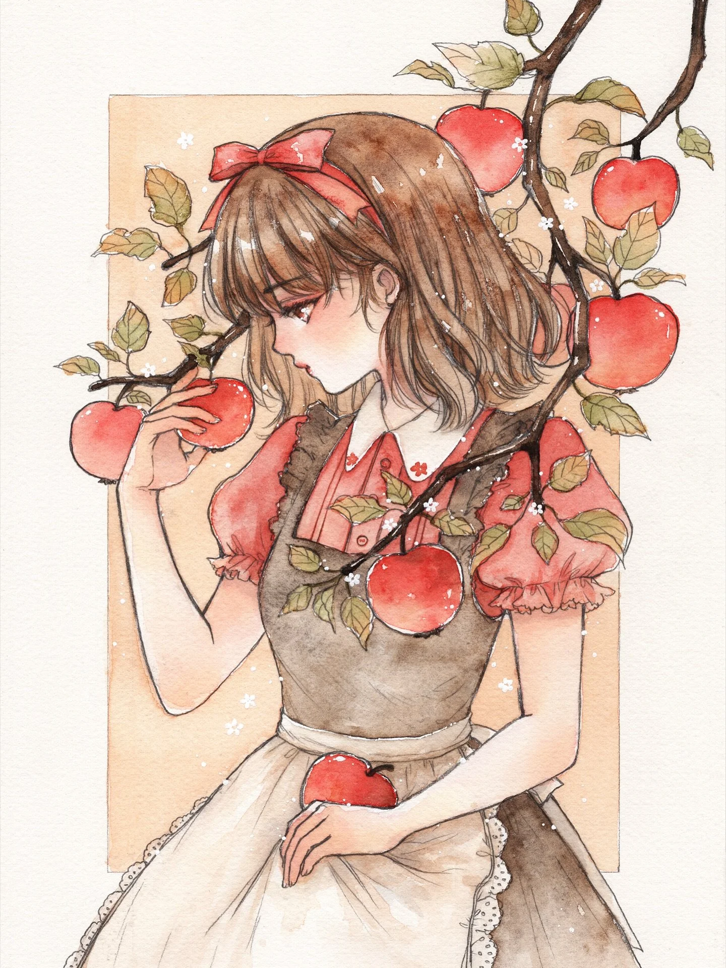 Apple 🍎✨
fruit series

.
June&rsquo;s happy mail theme! ✶ 
You can sign up for the happy mail on Patreon before the month of June ends to receive this set 💌 

Watercolor on Arches paper
#watercolor #illustration #ink #水彩 #透明水彩 #透明水彩イラスト