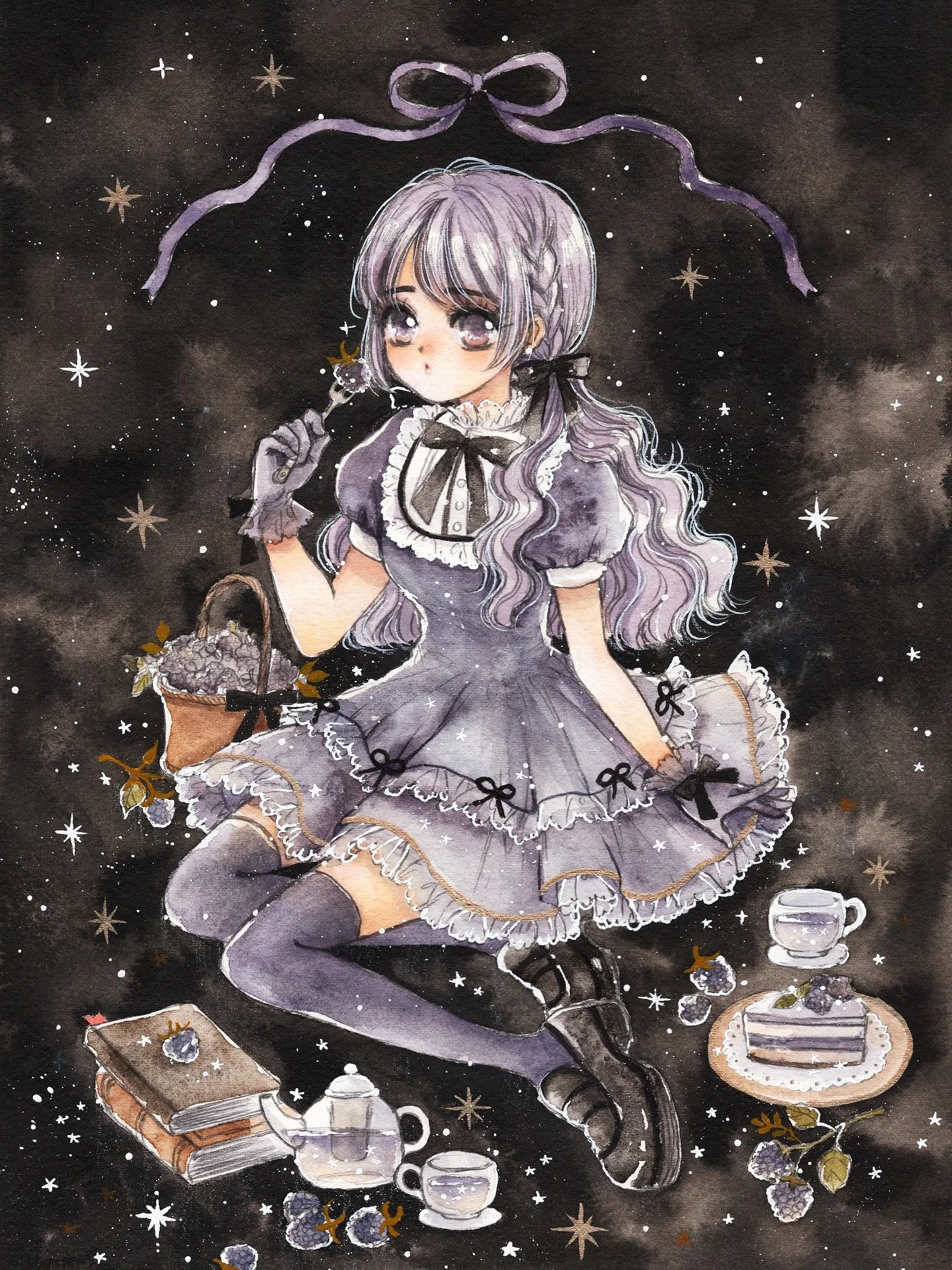 Blackberry 🖤
fruit series

October&rsquo;s happy mail theme ⋆✴︎˚｡⋆

Watercolor on Arches paper
#watercolor #illustration #ink #水彩 #透明水彩