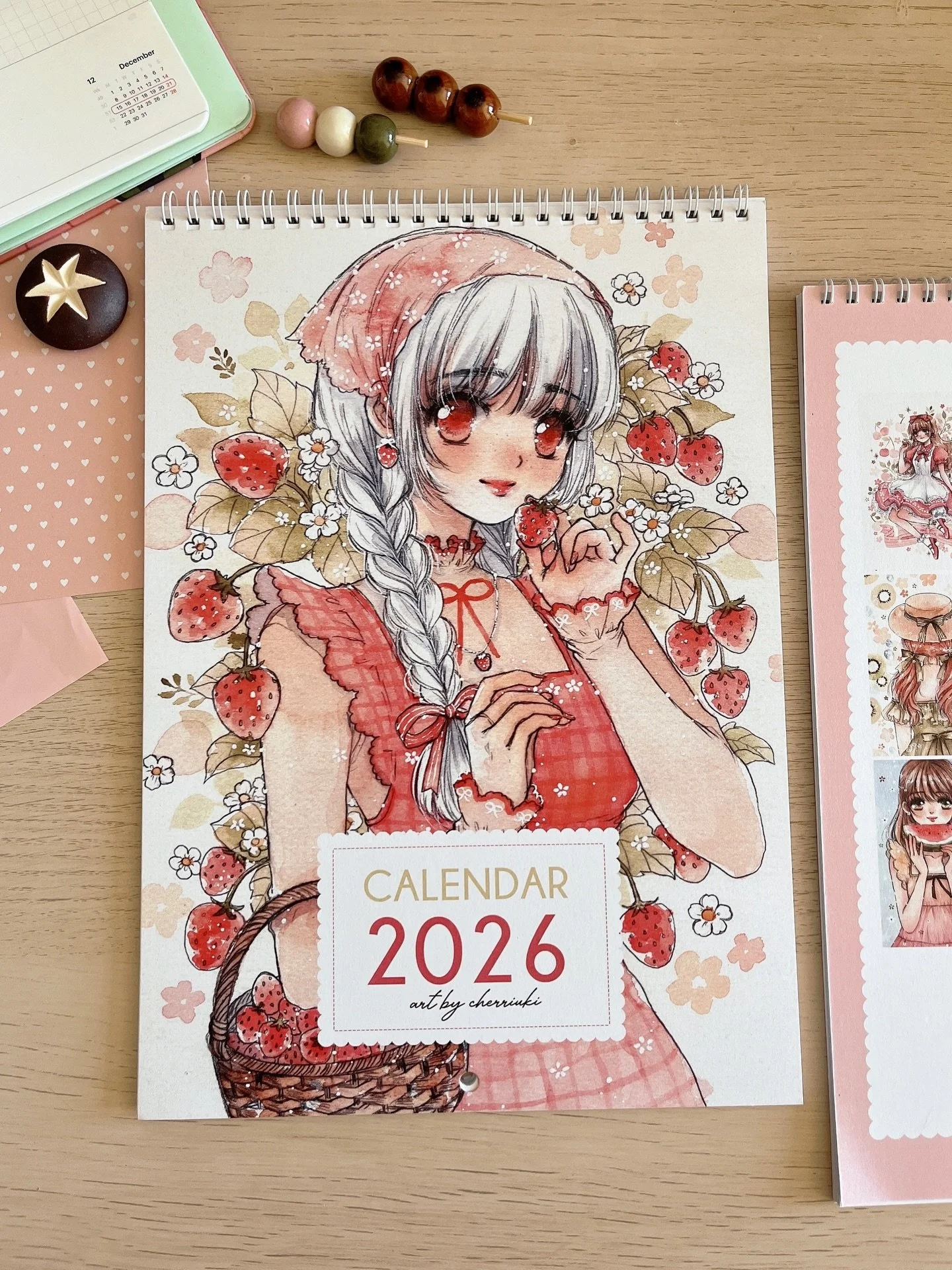 ✨ 2026 calendar preorders ✨

Hi hi, 2026 calendars are now available for preorder on my shop! I have both wall and desk versions available 🤍✨

Will be shipping them in early January as I&rsquo;ll be taking a short break over the holidays 💖 
(will a