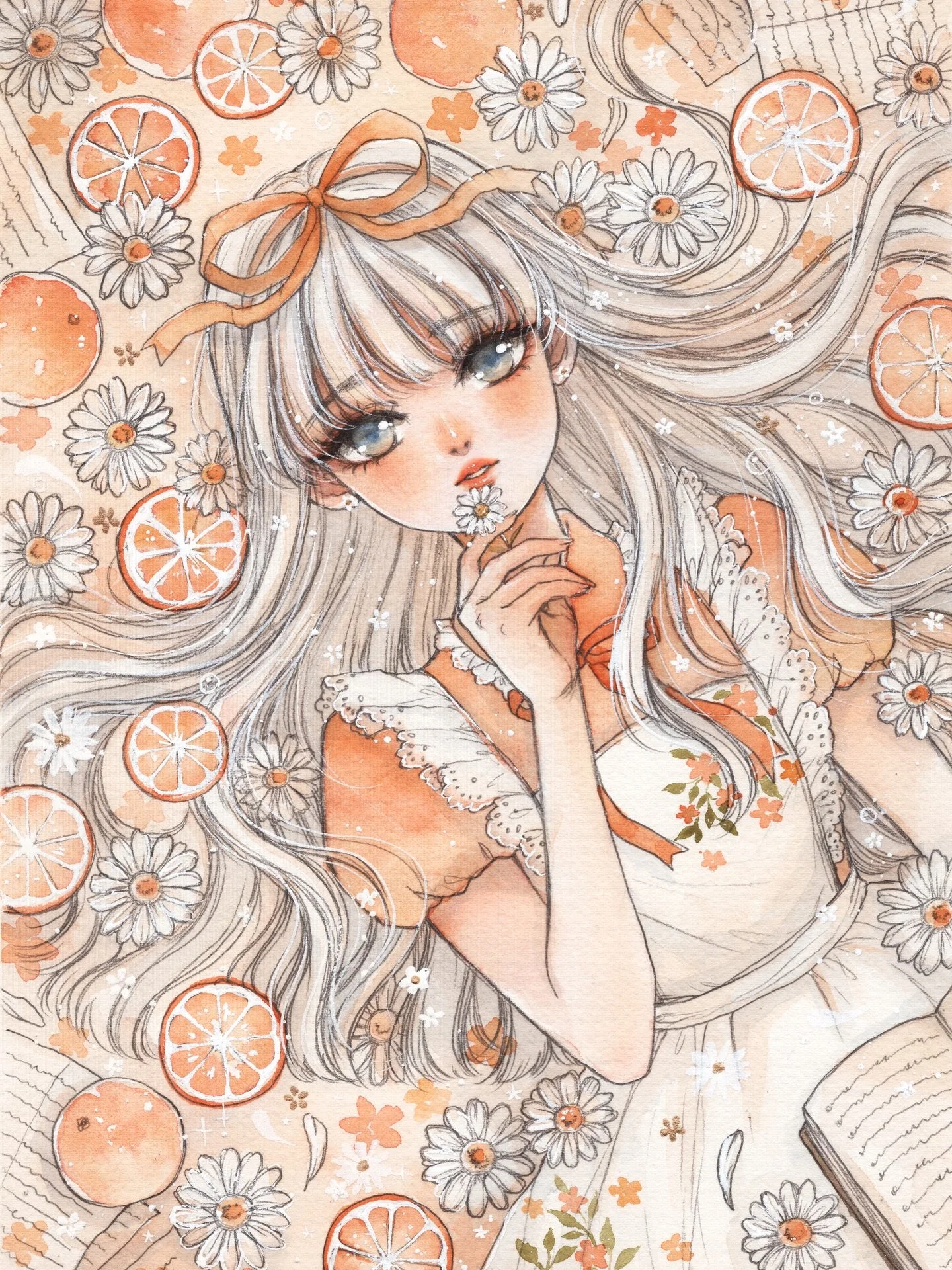 Fruit girls 🍊🍓🍒🍐✨

Compilation of the fruit girl illustrations for last year&rsquo;s happy mail theme! 💌

Watercolor on Arches paper
#watercolor #illustration #水彩 #透明水彩