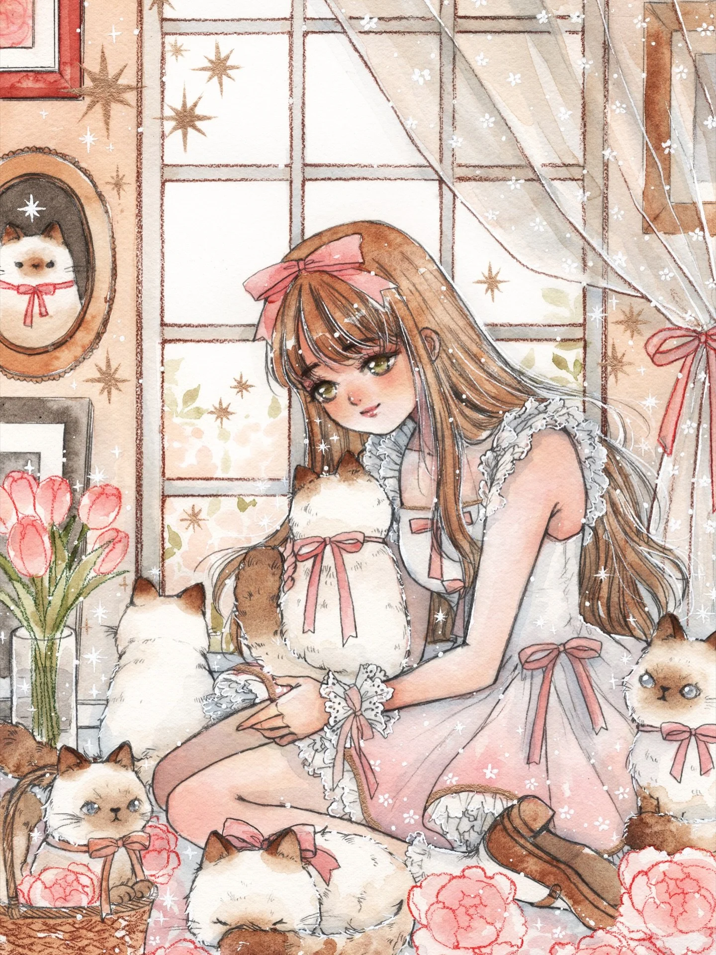 My lovely cat 🐈🌷
Animal series

Happy mail theme for March! 💌
✶ mail club sign ups close last day of the month ✶

21 x 29cm, watercolor on arches 300gsm paper
#watercolor #illustration #ink #水彩 #透明水彩