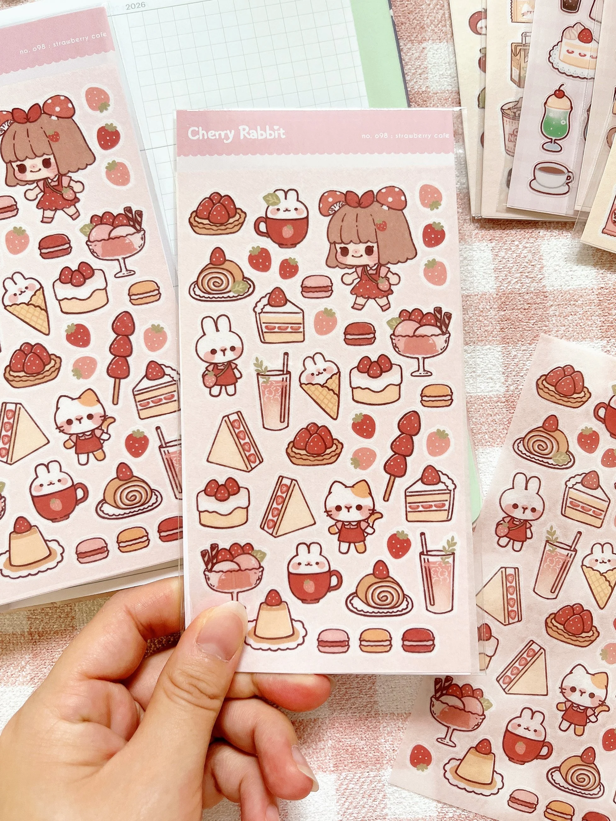 Strawberry Cafe: Sticker Sheet no. 098