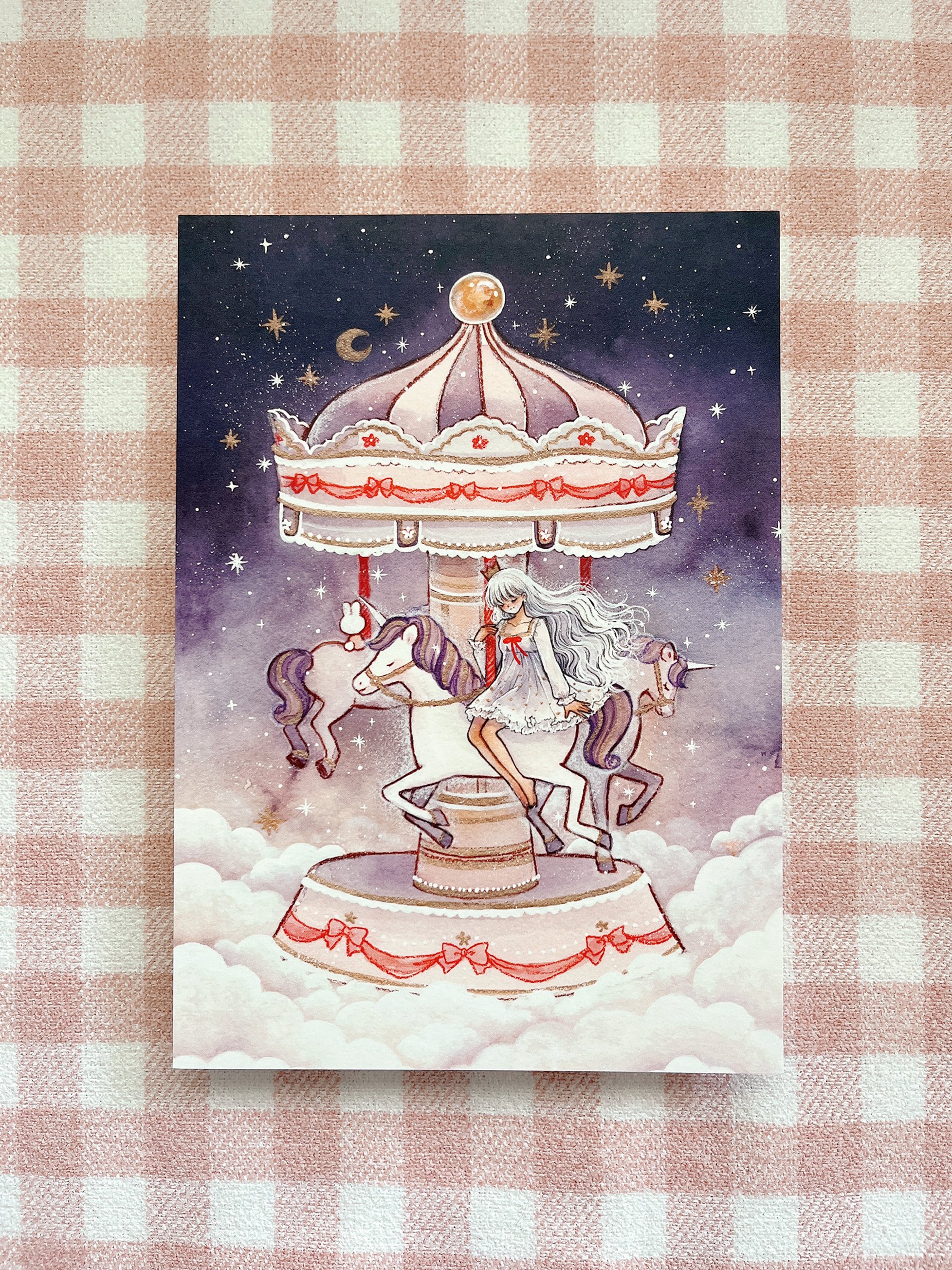 Starry Carousel - Mini Print