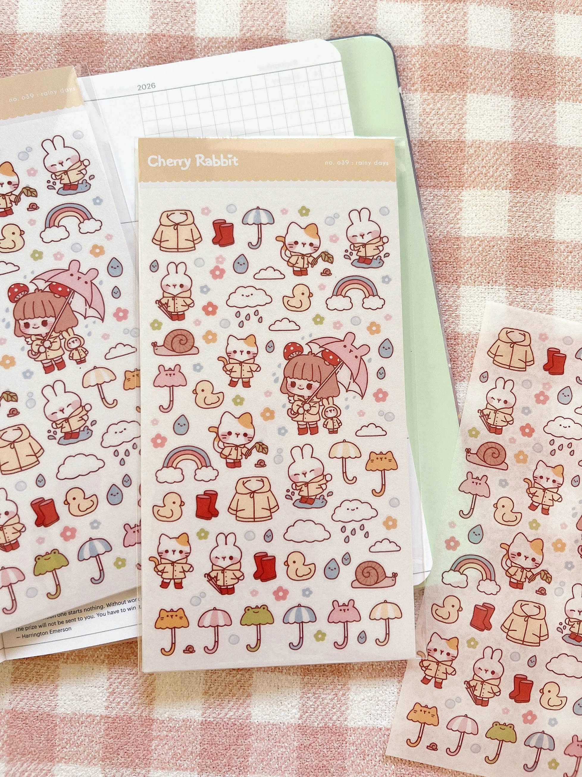 Rainy Days: Sticker Sheet no.039