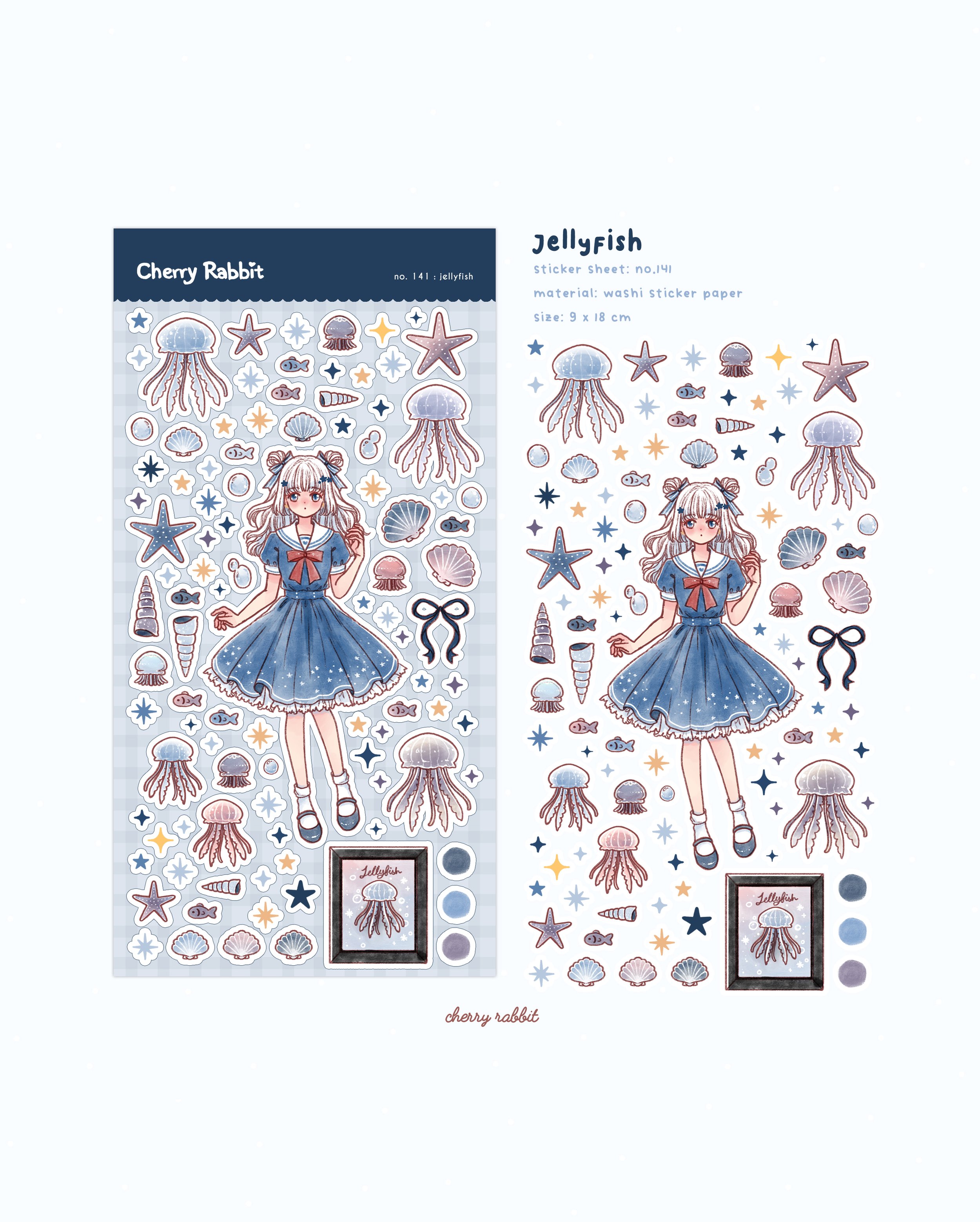 Jellyfish: Sticker Sheet no. 141