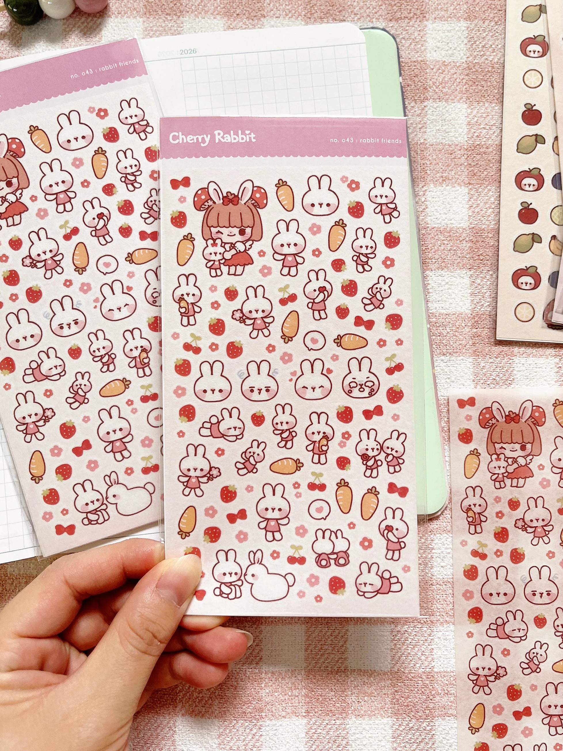 Rabbit Friends: Sticker Sheet