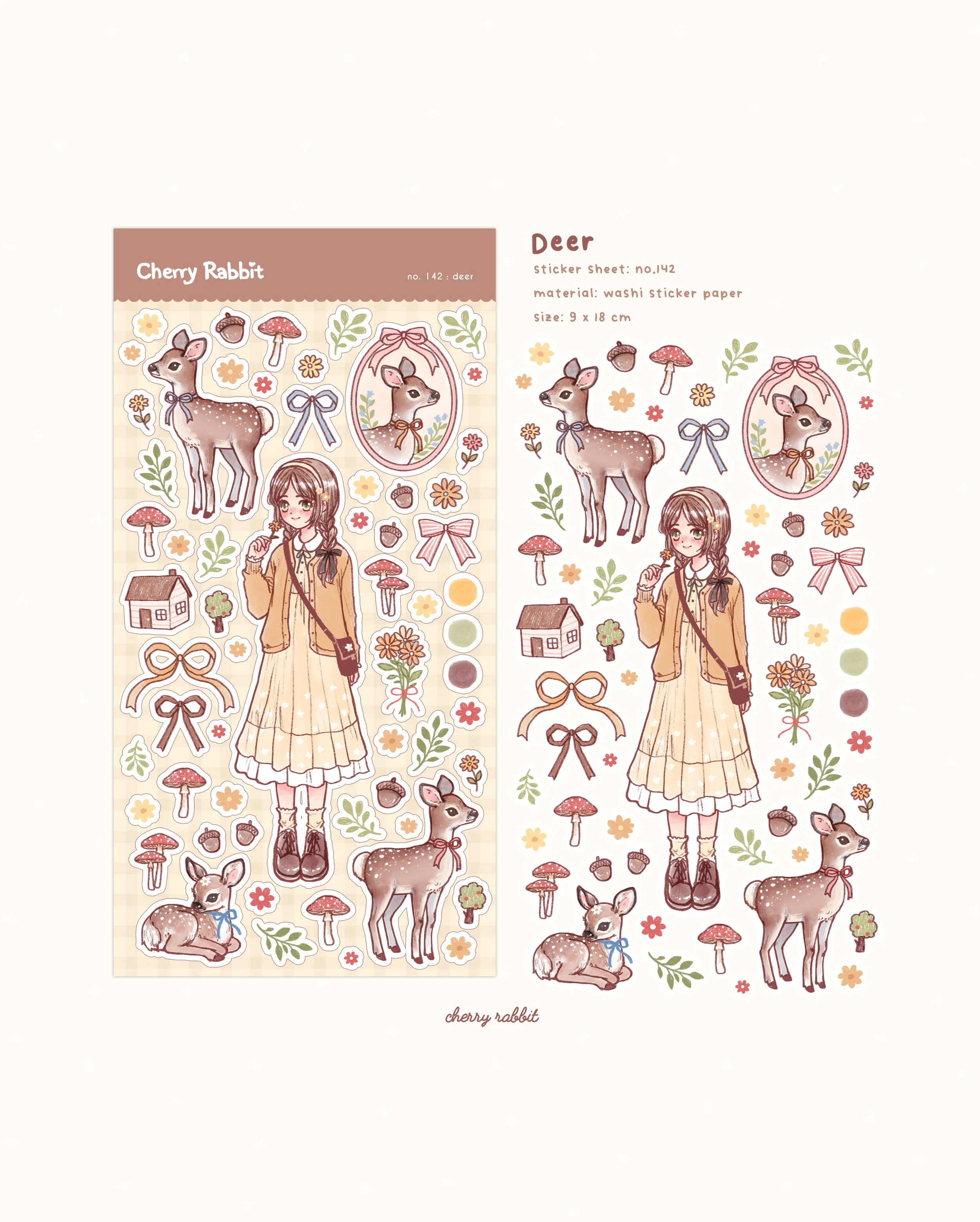 Deer: Sticker Sheet no. 142