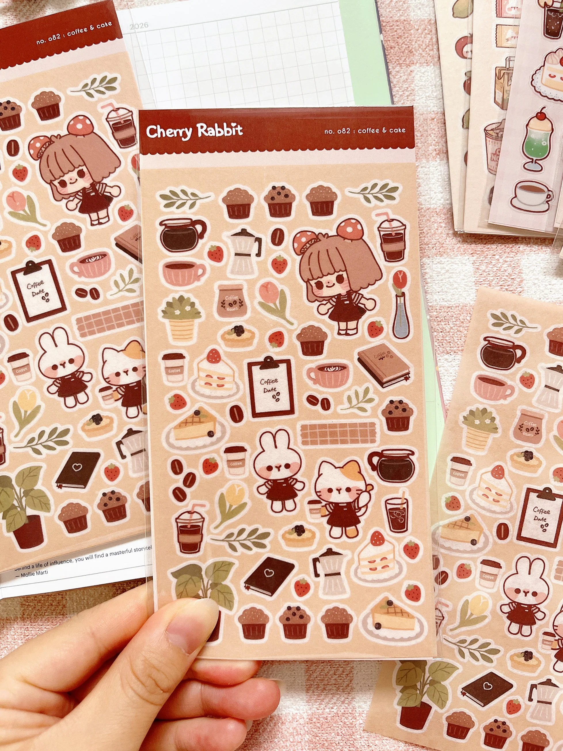 Coffee & Cake: Sticker Sheet no. 082