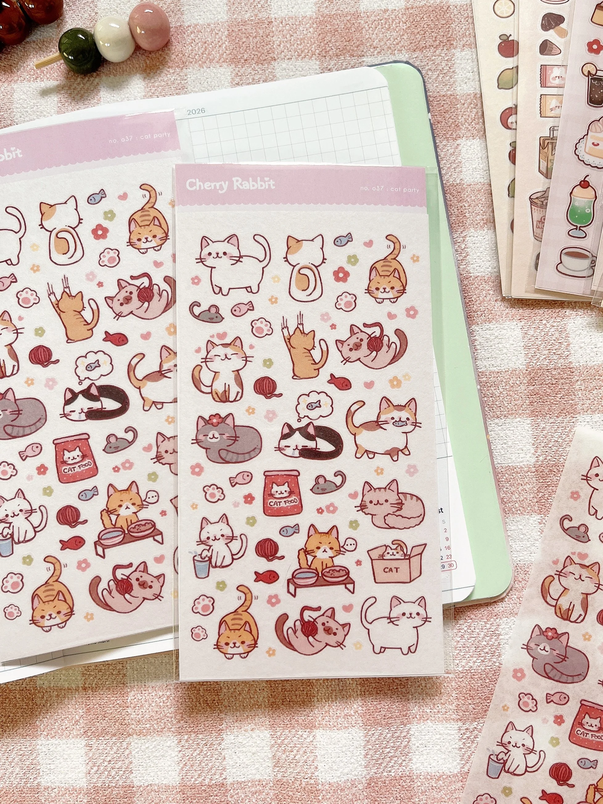 Cat Party: Sticker Sheet no.037