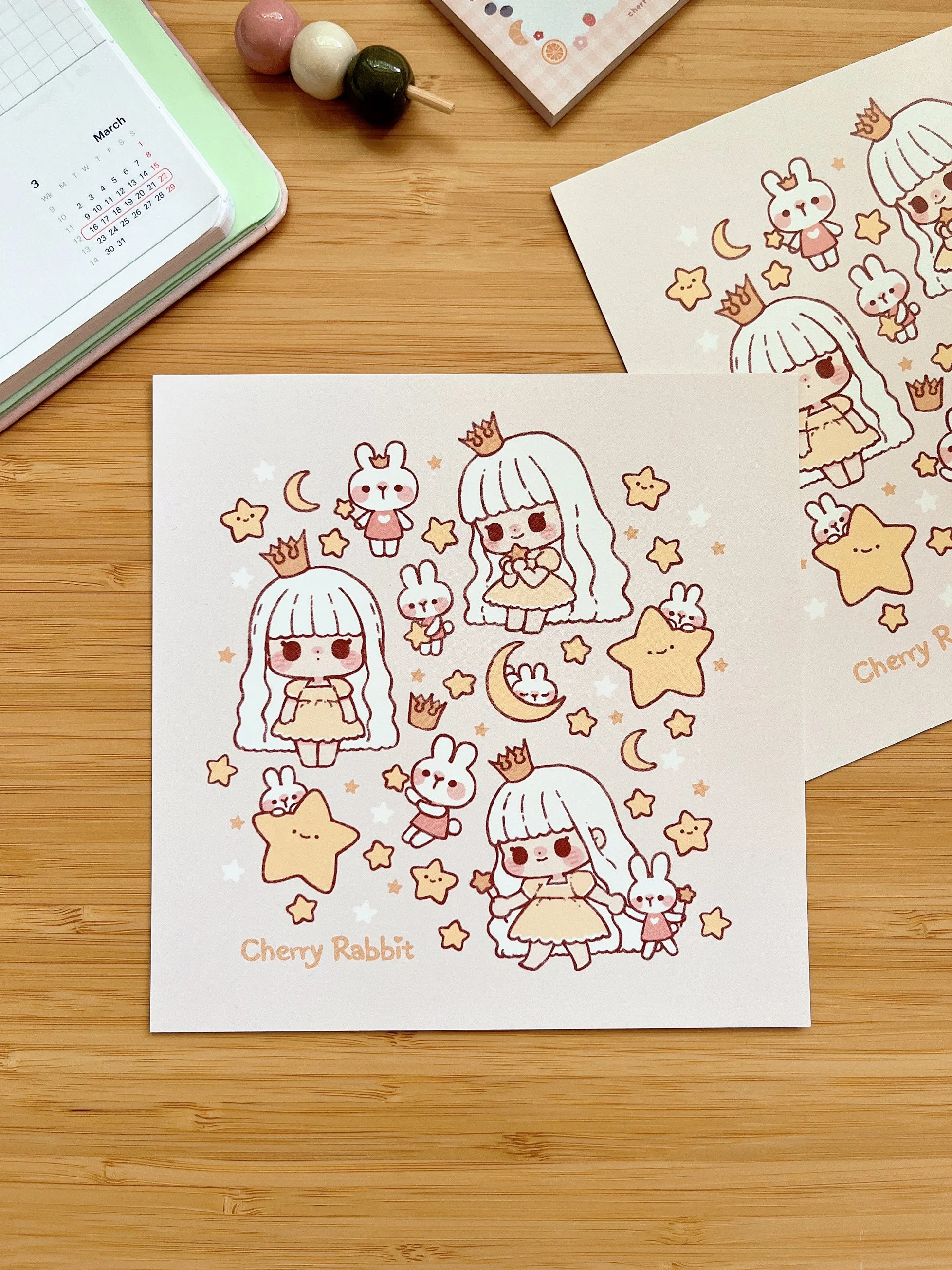 Starry Friends - Mini Print