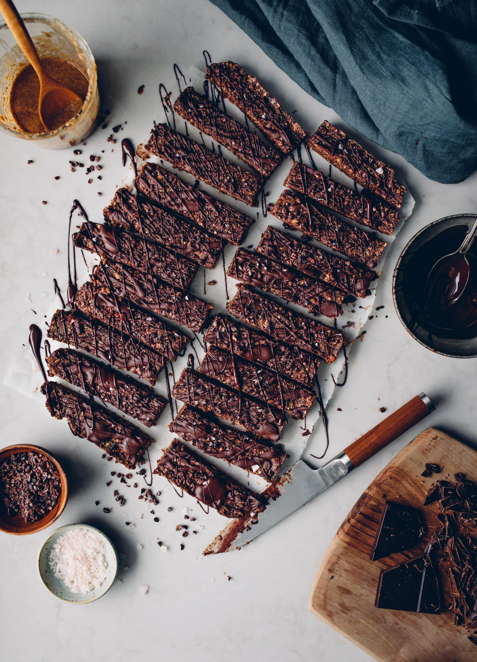 Världens godaste chokladbars med nötsmör och havssalt