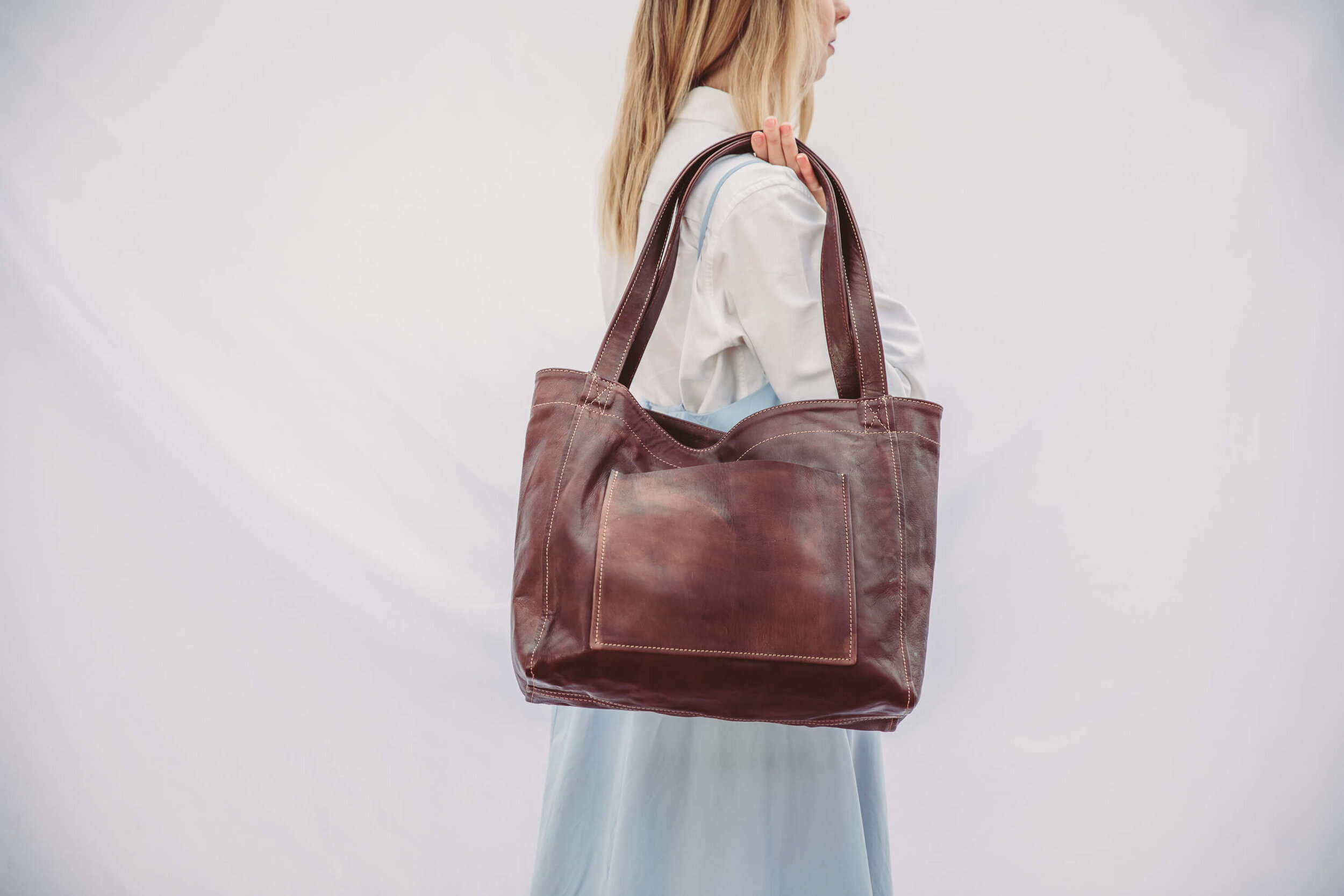 soft leather tote bag uk