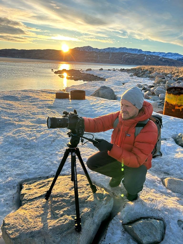 Erik Filming Sunset Greenland.JPG