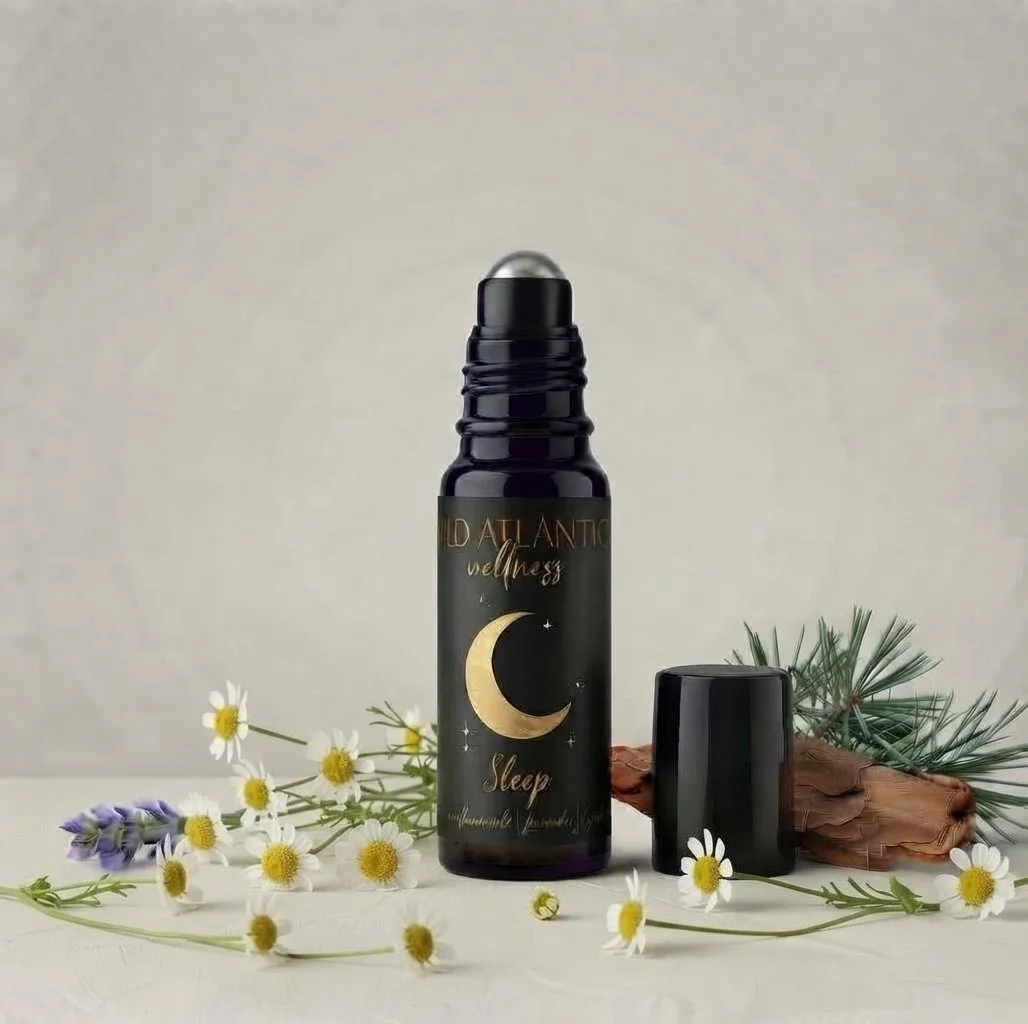 Wild Atlantic Wellness Sleep roller blend with lavender, chamomile and cedarwood