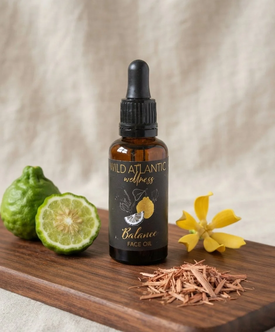 Balance face oil with bergamot, ylang ylang and cedarwood