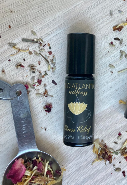 Lavender essential oil, perfect for relaxation and stress relief, available for purchase