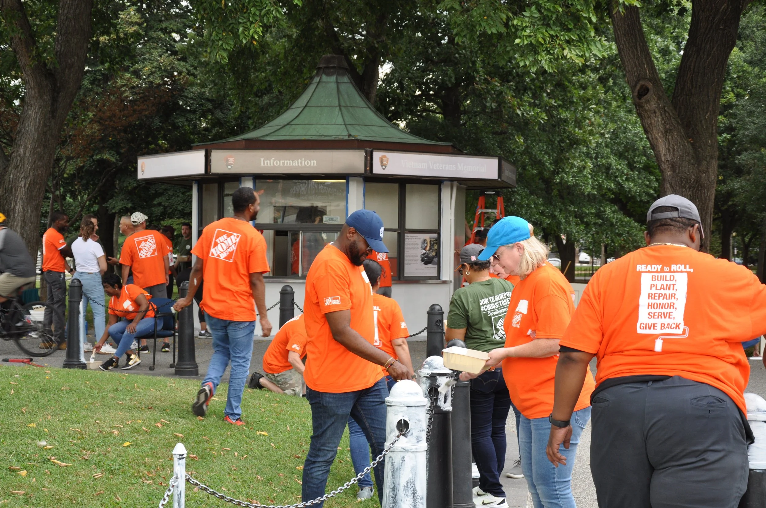Home Depot Foundation Volunteers Kick-Off Day of Service to Upgrade Kiosks Near Veterans' Memorials