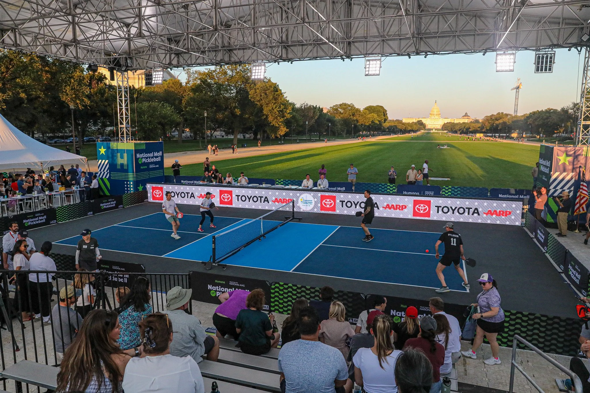 Congressional Pickleball Match on the National Mall