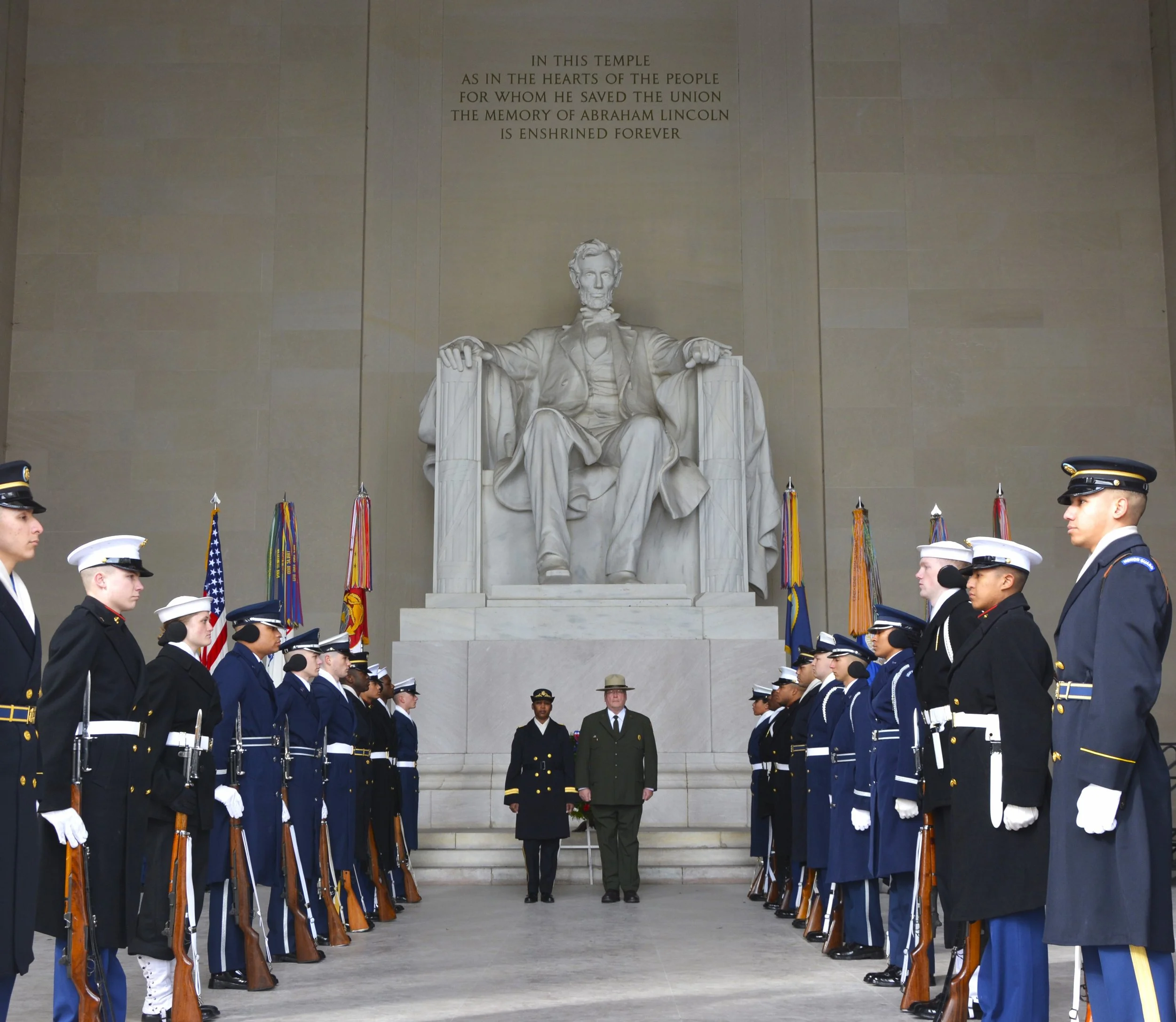 Abraham Lincoln's Birthday Observation at the Lincoln Memorial