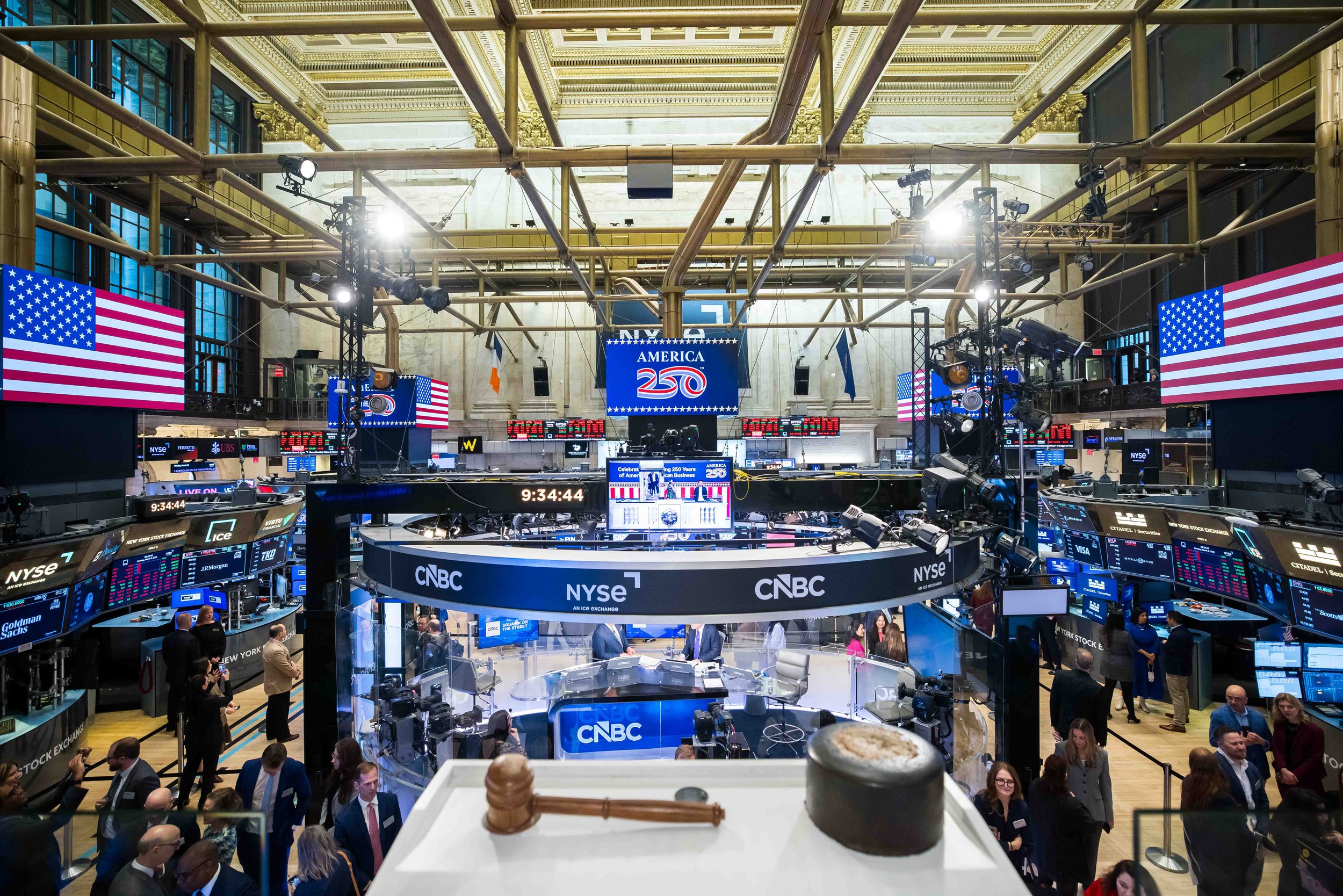 Joining America250 at NYSE for the Opening Bell Honoring the Semiquincentennial