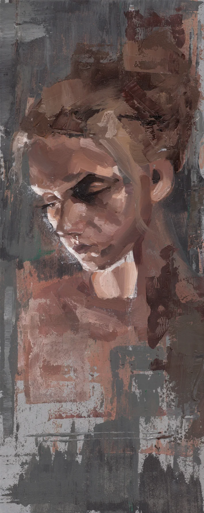 20cm by 50cm Oil on panel 2016 Available