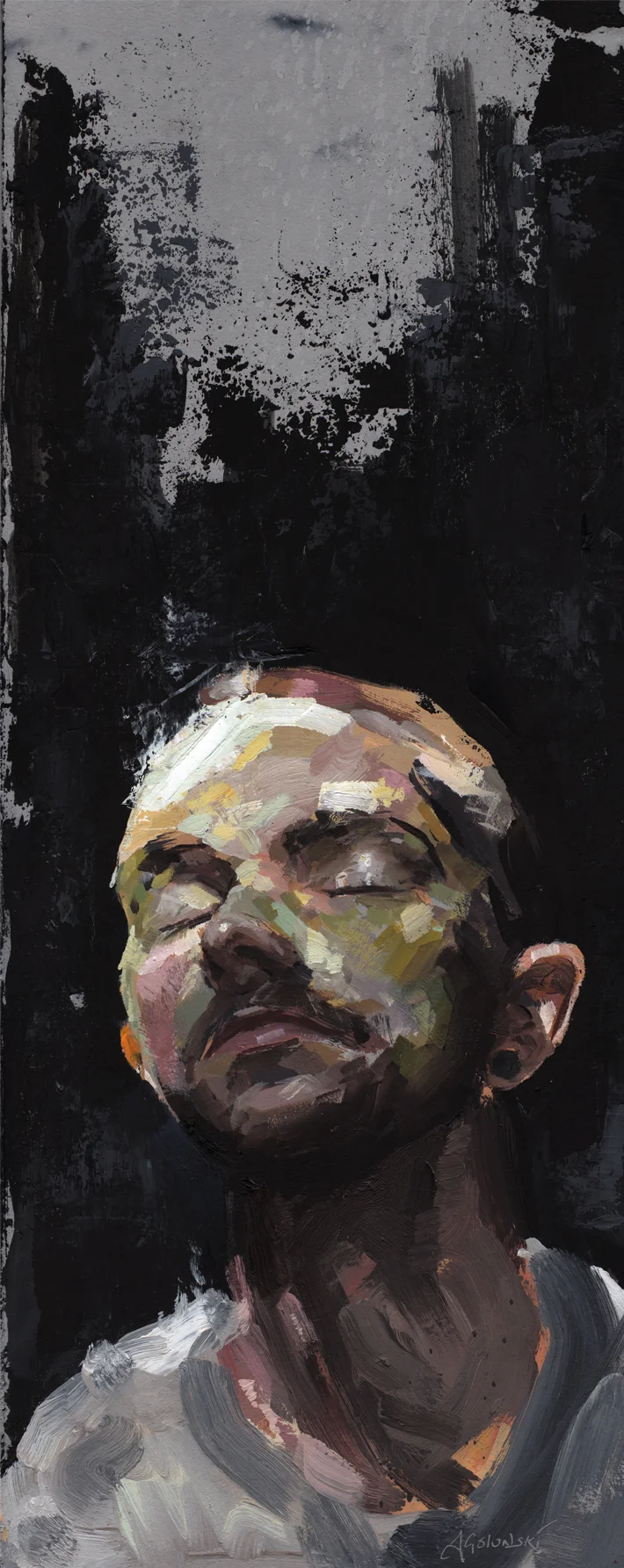 20cm by 50cm Oil on panel 2016 Available