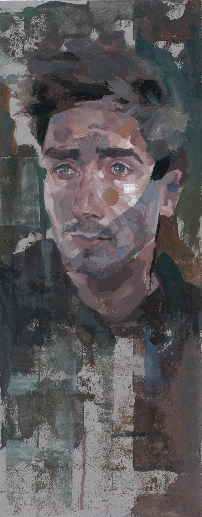 20cm by 50cm Oil on panel 2016 Available