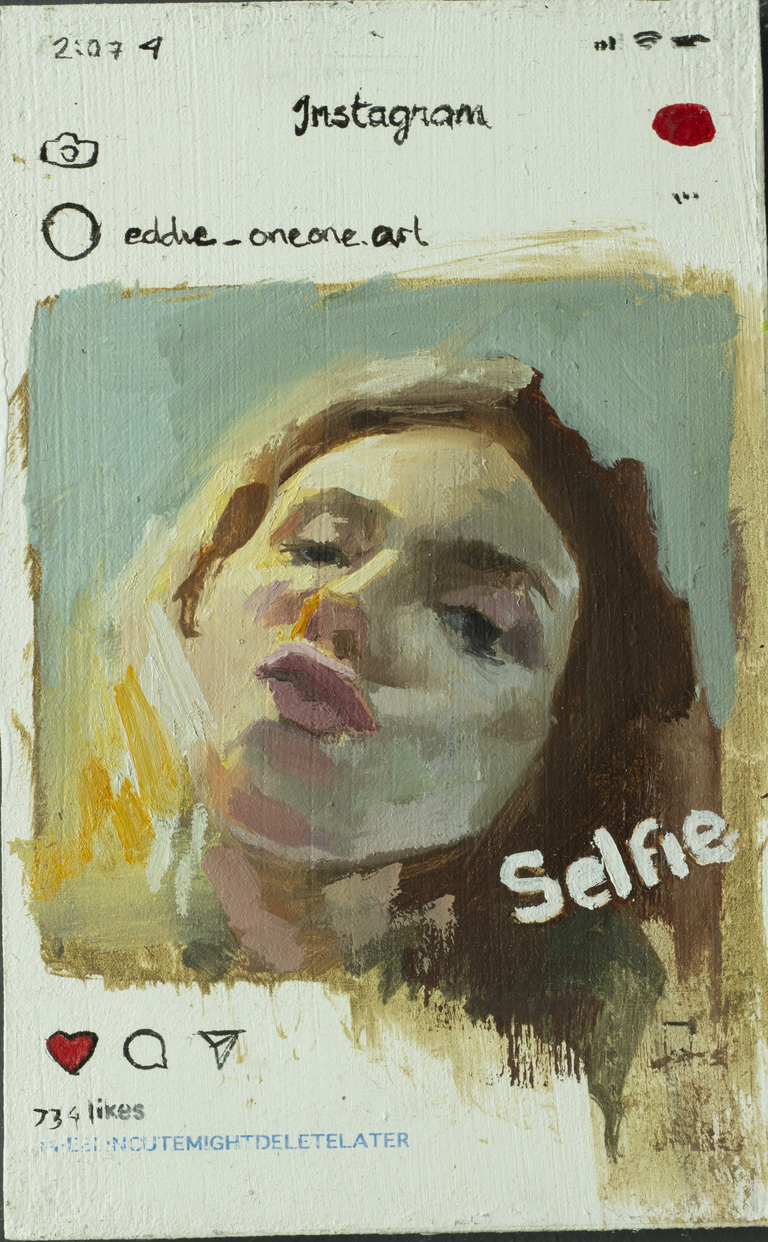 5” by 8” Oil on panel 2019 Available