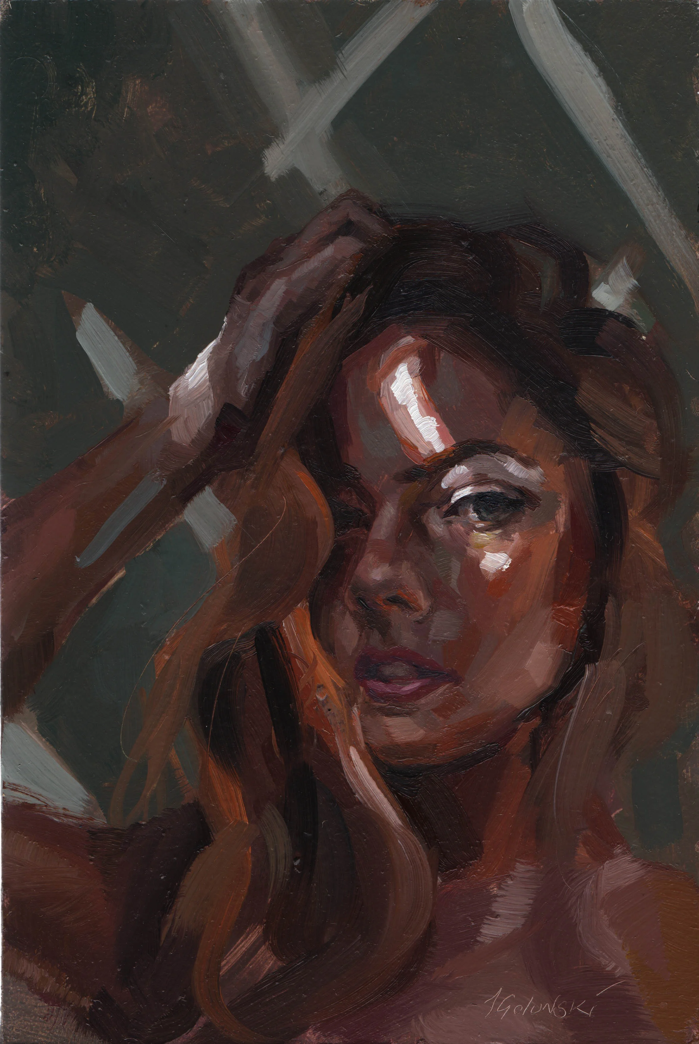 20cm by 30cm Oil on panel 2016 Available