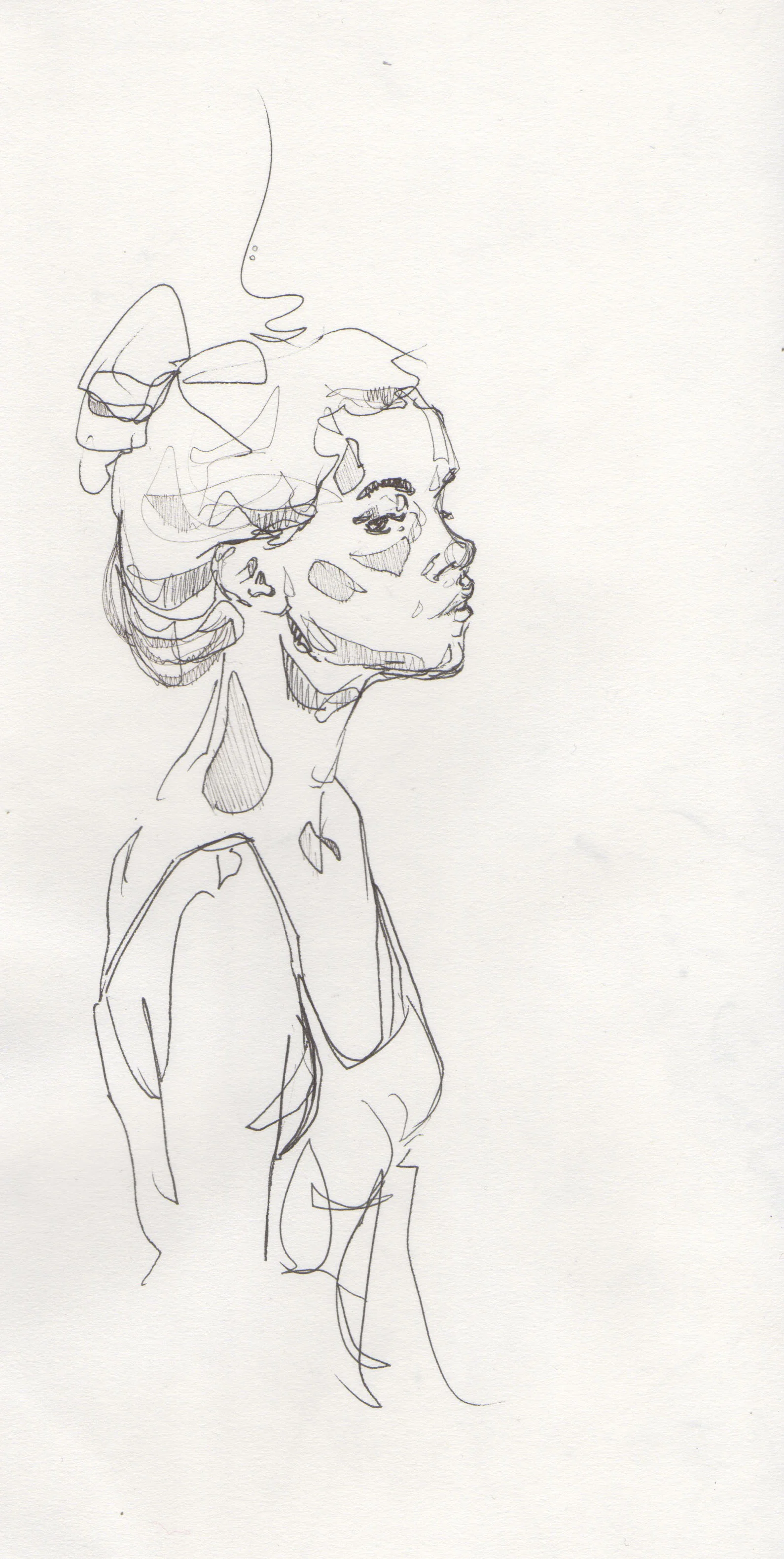 13cm by 21cm Pen and Ink in moleskine 2016