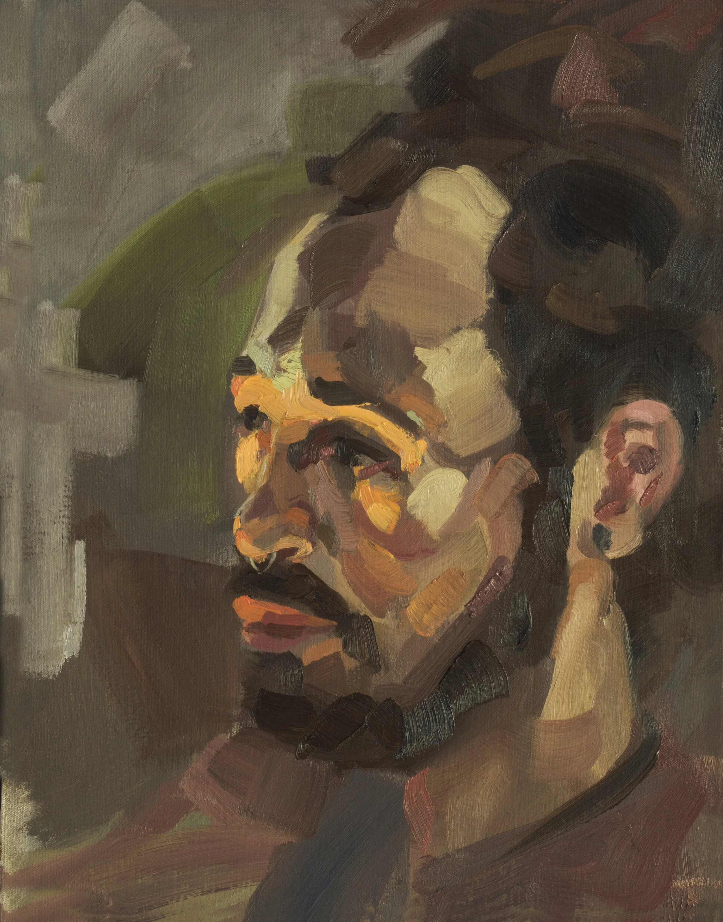 40cm by 50cm Oil on panel 2018 Available