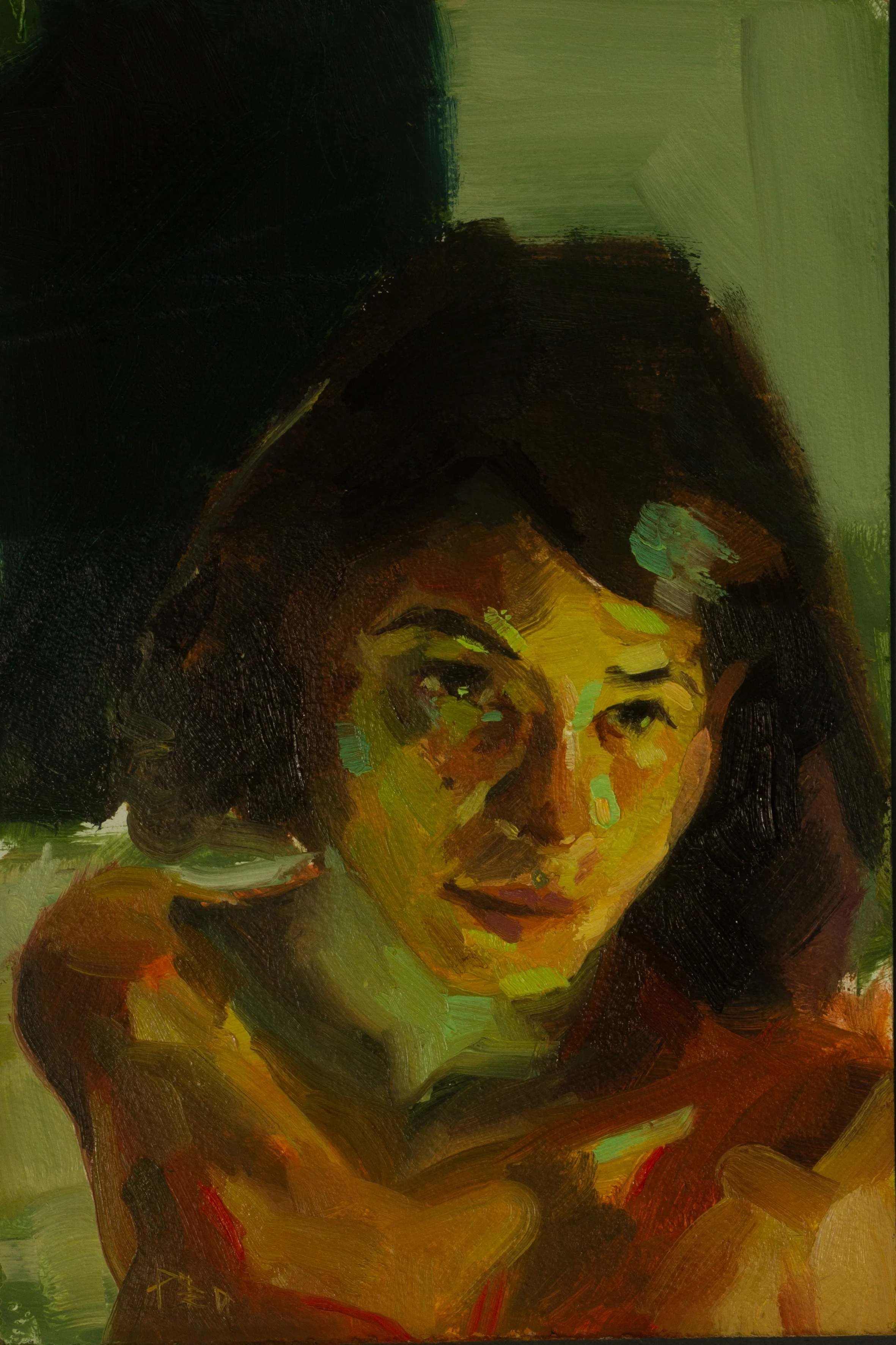 20cm by 30cm Oil on panel 2018 Available