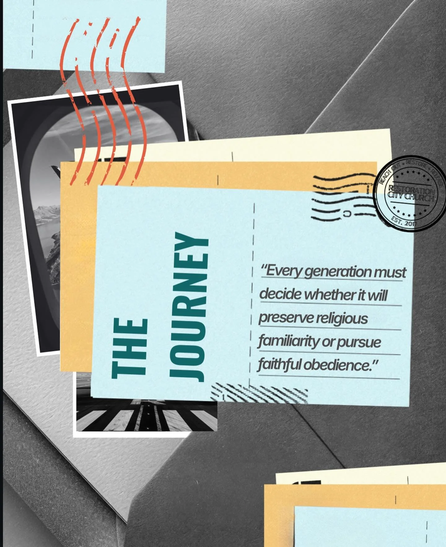 Every generation has a decision to make.
Comfort or obedience. Familiarity or faithfulness.
We don&rsquo;t want to inherit faith. We want to live it.

Let&rsquo;s choose obedience. 

#TheJourneyRCC #RestorationCityChurch