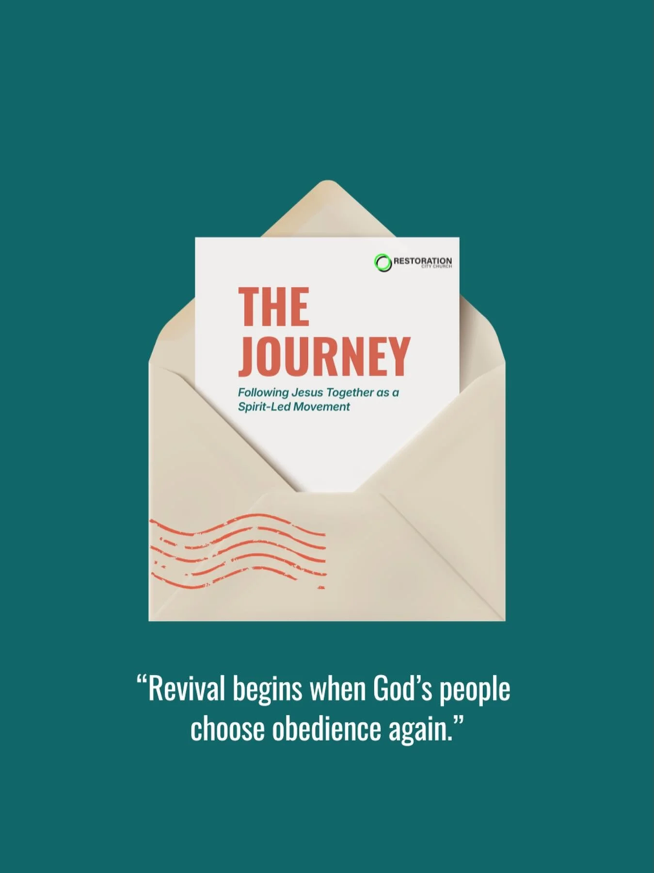We talk about revival.
But revival doesn&rsquo;t begin in a service. It begins in surrender.
In hearts that say yes.

The Journey is a call back to simple, faithful obedience &mdash; following Jesus together as a Spirit-led movement.

#TheJourney #RC