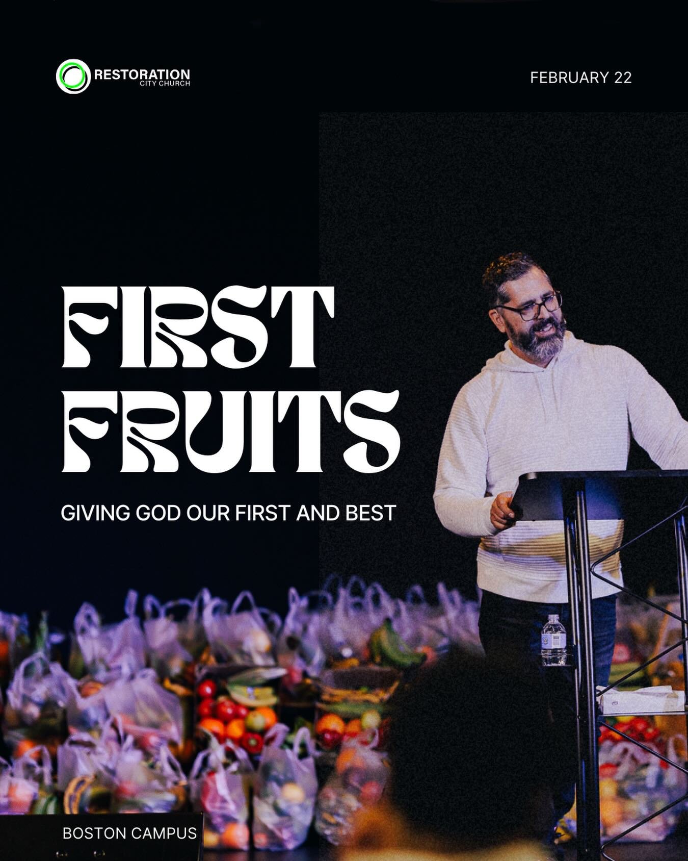 Once a year, we set apart a special First Fruits offering, giving God the first of our income as an act of worship and gratitude.
&nbsp;
Tomorrow, as we conclude our 21 days of fasting and prayer, we come ready to give Him our first and our best.