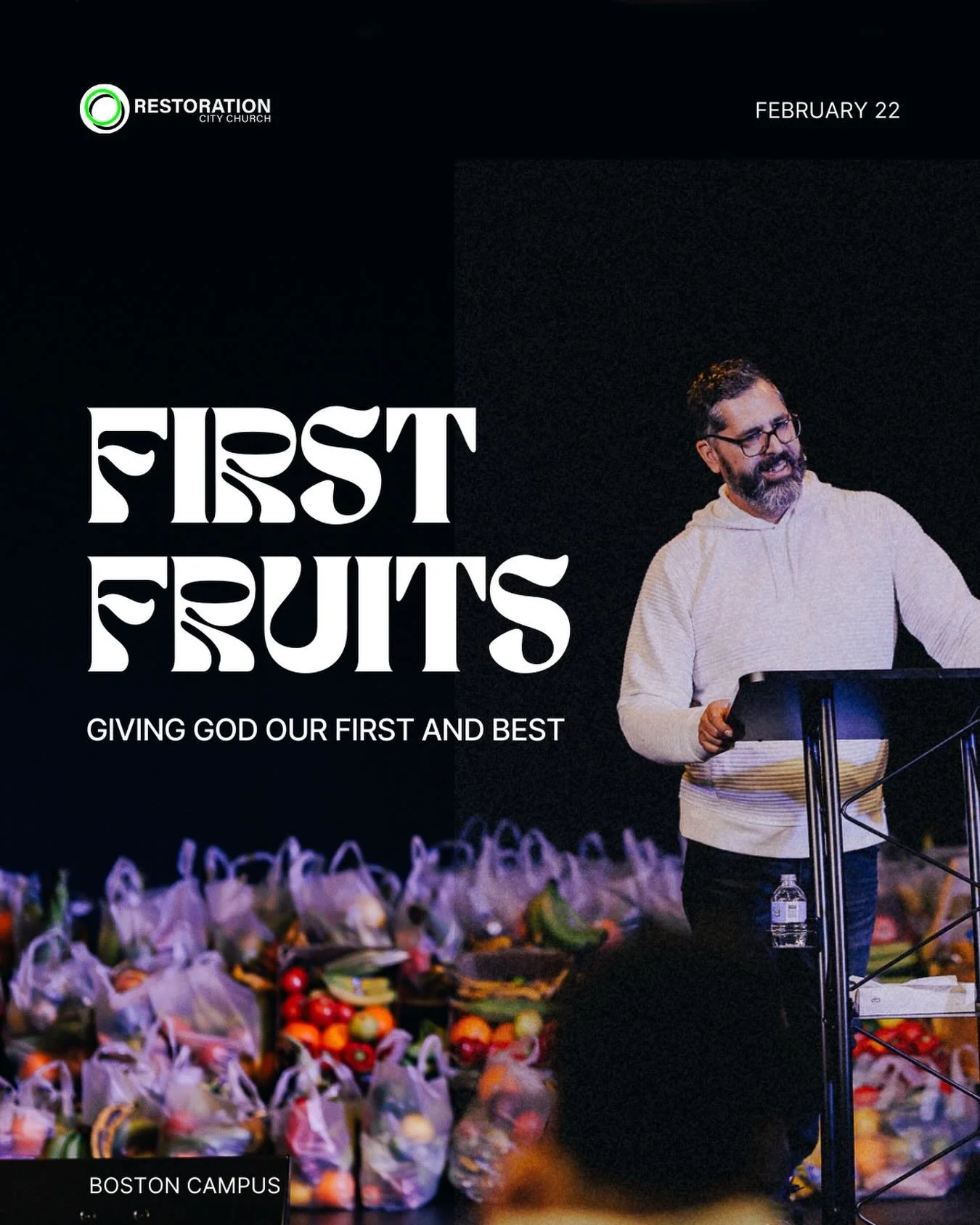 Once a year, we set apart a special First Fruits offering, giving God the first of our income as an act of worship and gratitude.
&nbsp;
Tomorrow, as we conclude our 21 days of fasting and prayer, we come ready to give Him our first and our best.