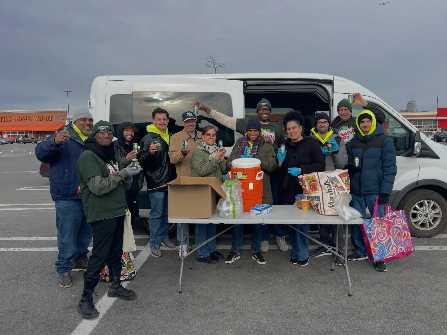 Today&rsquo;s outreach. We are thankful for the donations today!