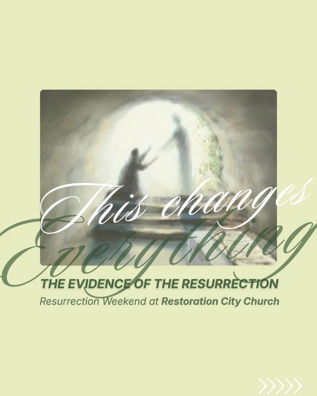 Resurrection changes everything.

Jesus said, &ldquo;I am the resurrection and the life. The one who believes in me will live, even though they die.&rdquo; &mdash; John 11:25

Join us for Resurrection Weekend as we remember, serve, and celebrate toge