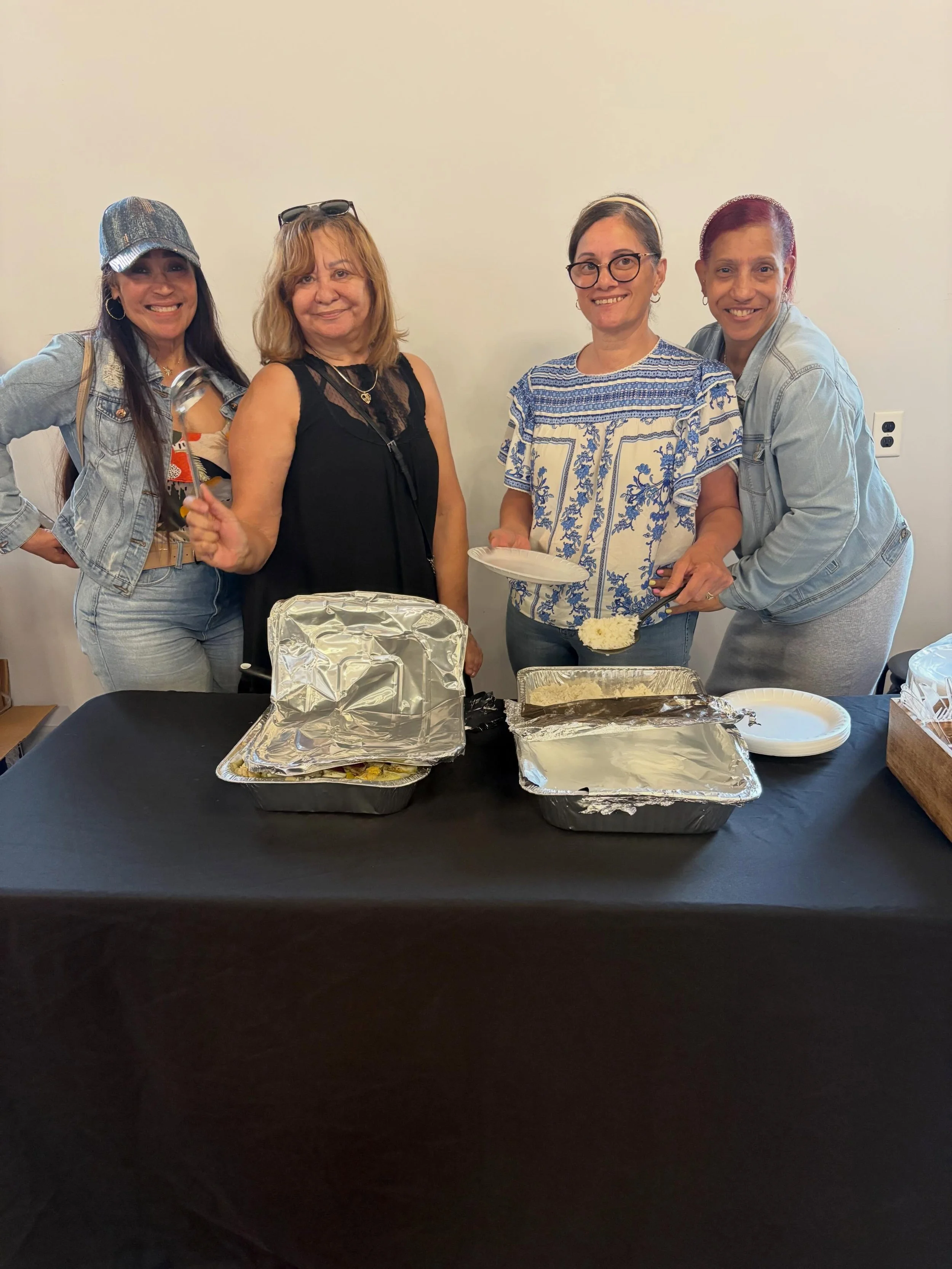 Every Friday we serve plates of food and pass out bags of groceries to our Cape Verdean community.  Afterwards we bring the word of God