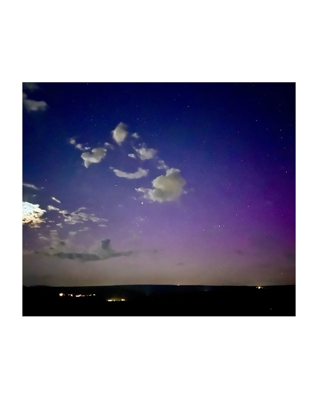 Not quite the Northern Lights but beautiful all the same 🌟✨💫🌙