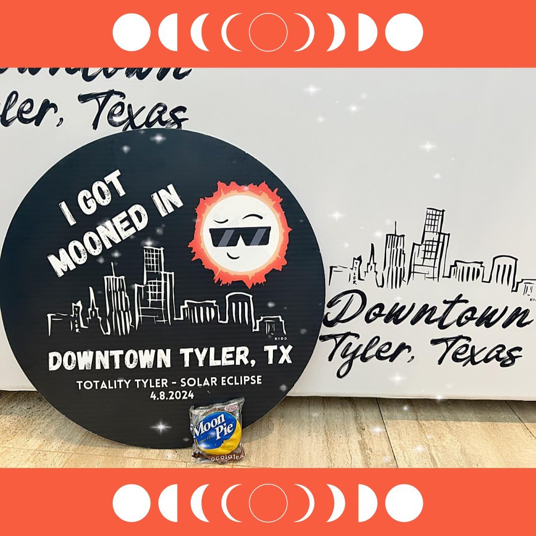 We are &ldquo;OVER THE MOON&rdquo; with how much fun Downtown Tyler was on Monday! Thank you to all who made it happen and who came out to support! It truly was a sight to see! 🌖🌗🌘🌑🌒🌓🌔