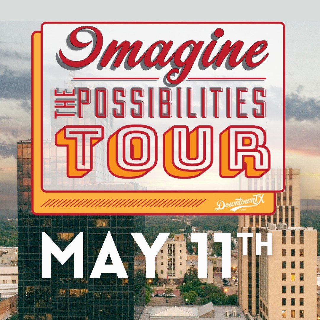 Join us on Saturday, May 11th, from 10:30pm to 1pm for the Downtown Tyler Imagine the Possibilities Tour. Featured Properties: Plaza Tower Suite 106, The Wilcox, Greyhound Inn, Holley Motor Co., and Liberty Hall. 

The tour is a way to engage potenti