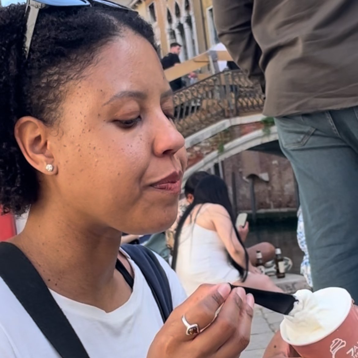 I had gelato for the first time... in Venice! 