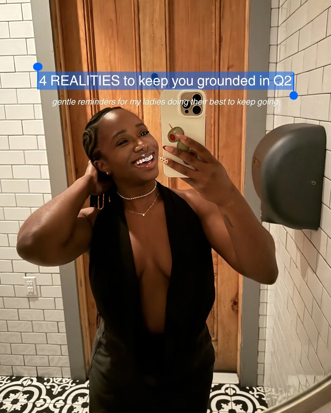 4 realities to keep you grounded in Q2💋

During Q2 I challenge you (and myself) to live without asking for permission or being scared to be judged✨

Share this with the group chat or save this for yourself🫶🏾
We&rsquo;ve got this babes🫂

#gentlere